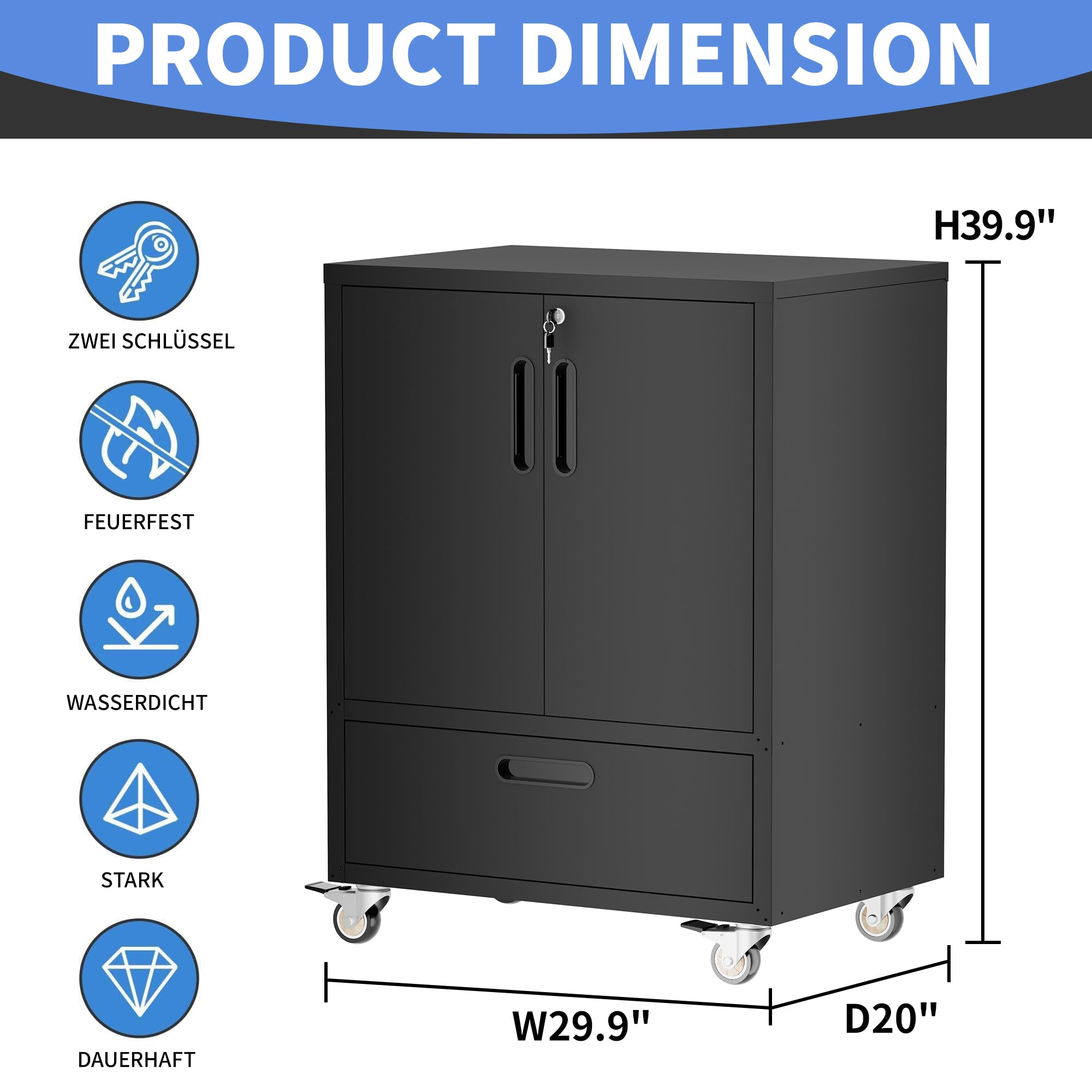 Metal Storage Cabinet for Garage