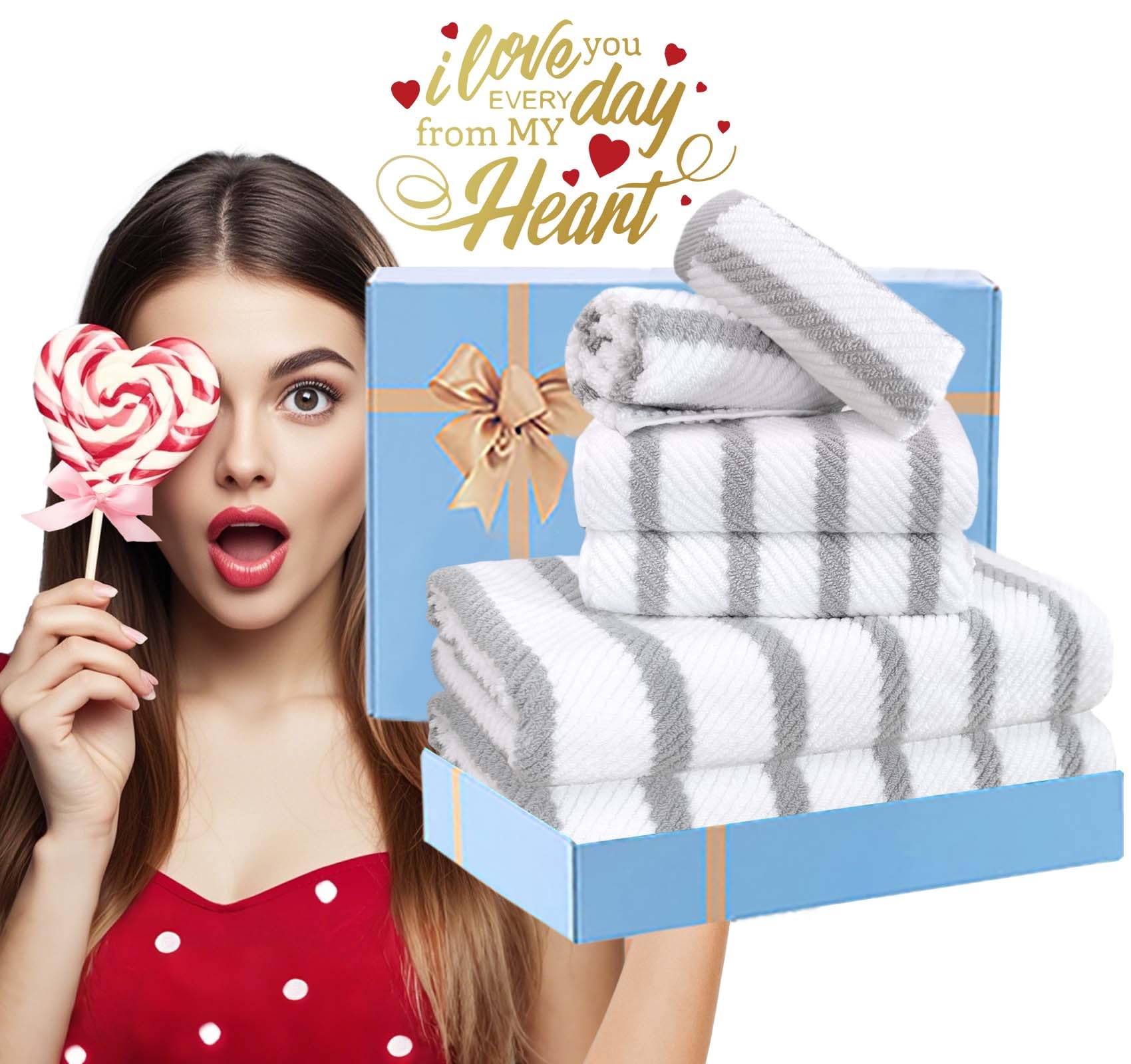 6PC Towel Set (6 Count)