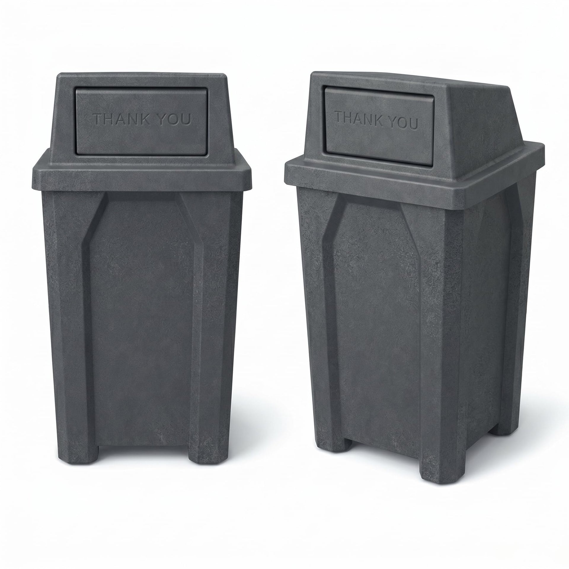 Campus Collection 32 Gallon Commercial Trash Can with Lid