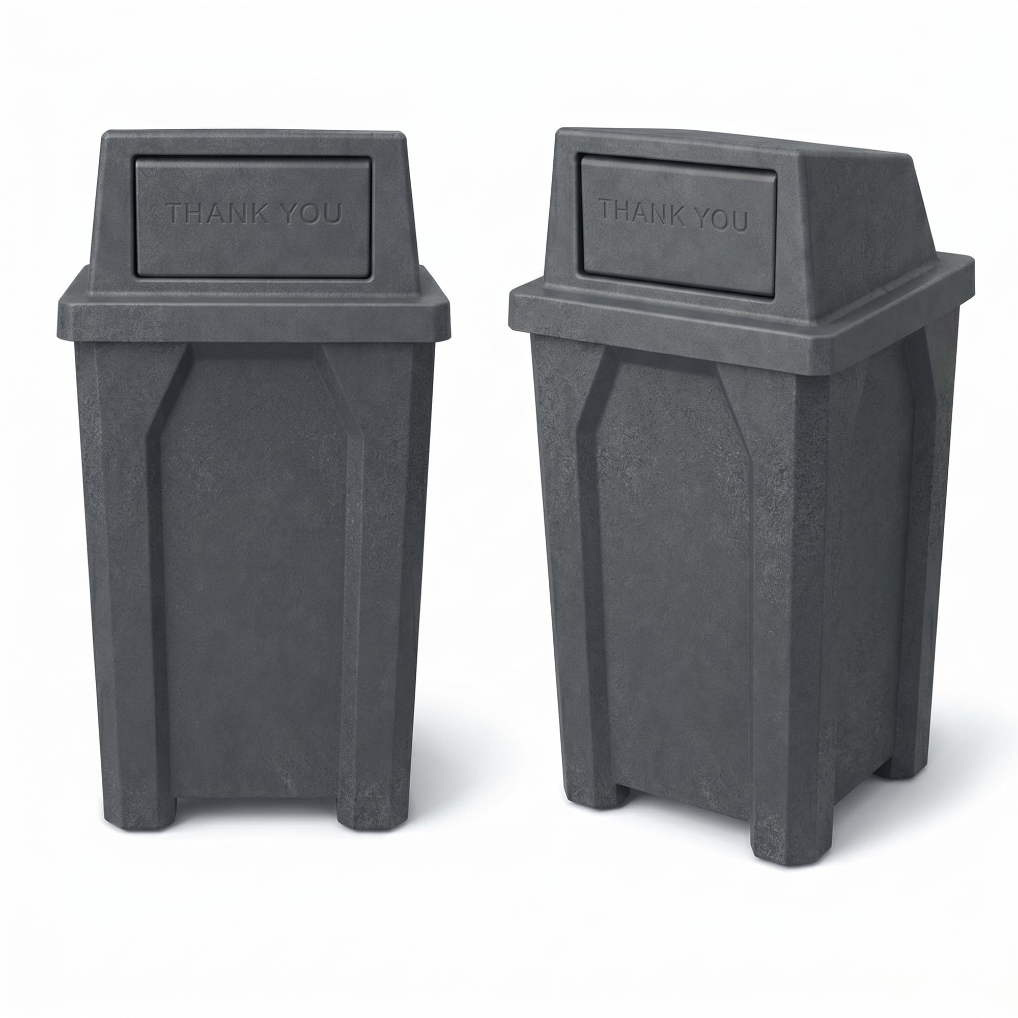 Campus Collection 32 Gallon Commercial Trash Can with Lid