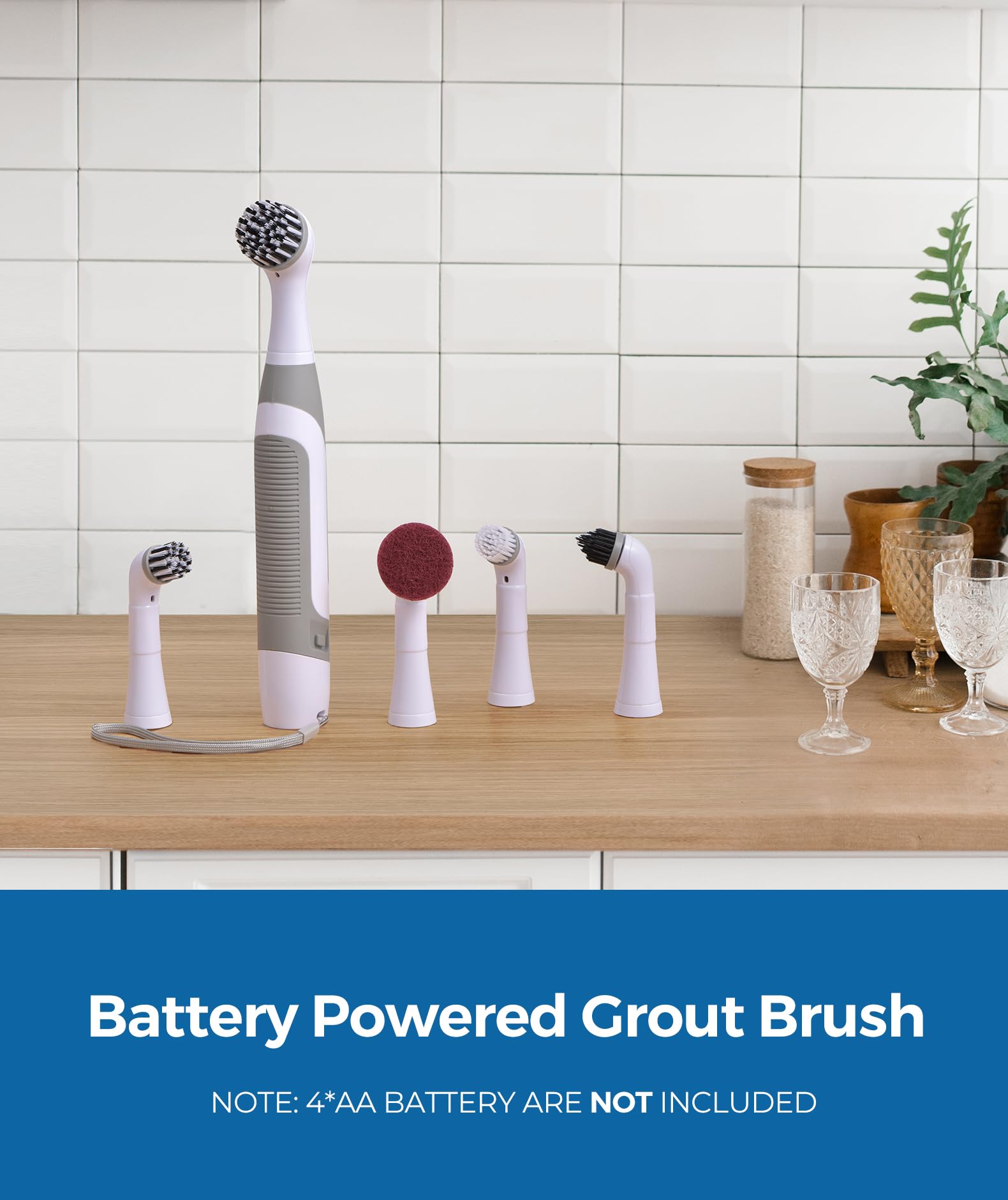Electric Cleaning Brush with Battery Power
