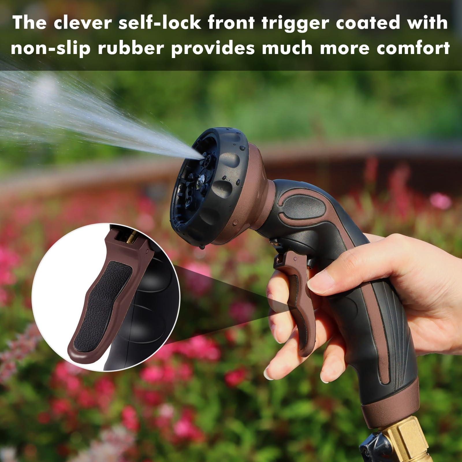 Hose Nozzle with Easy Self