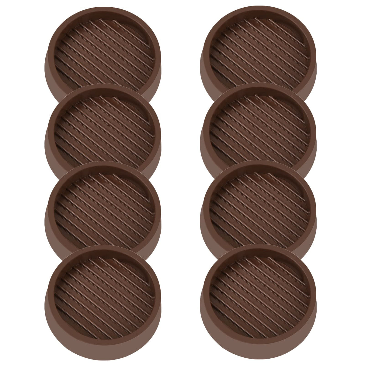 2X2 Round Rubber Caster Cups (4 Count)
