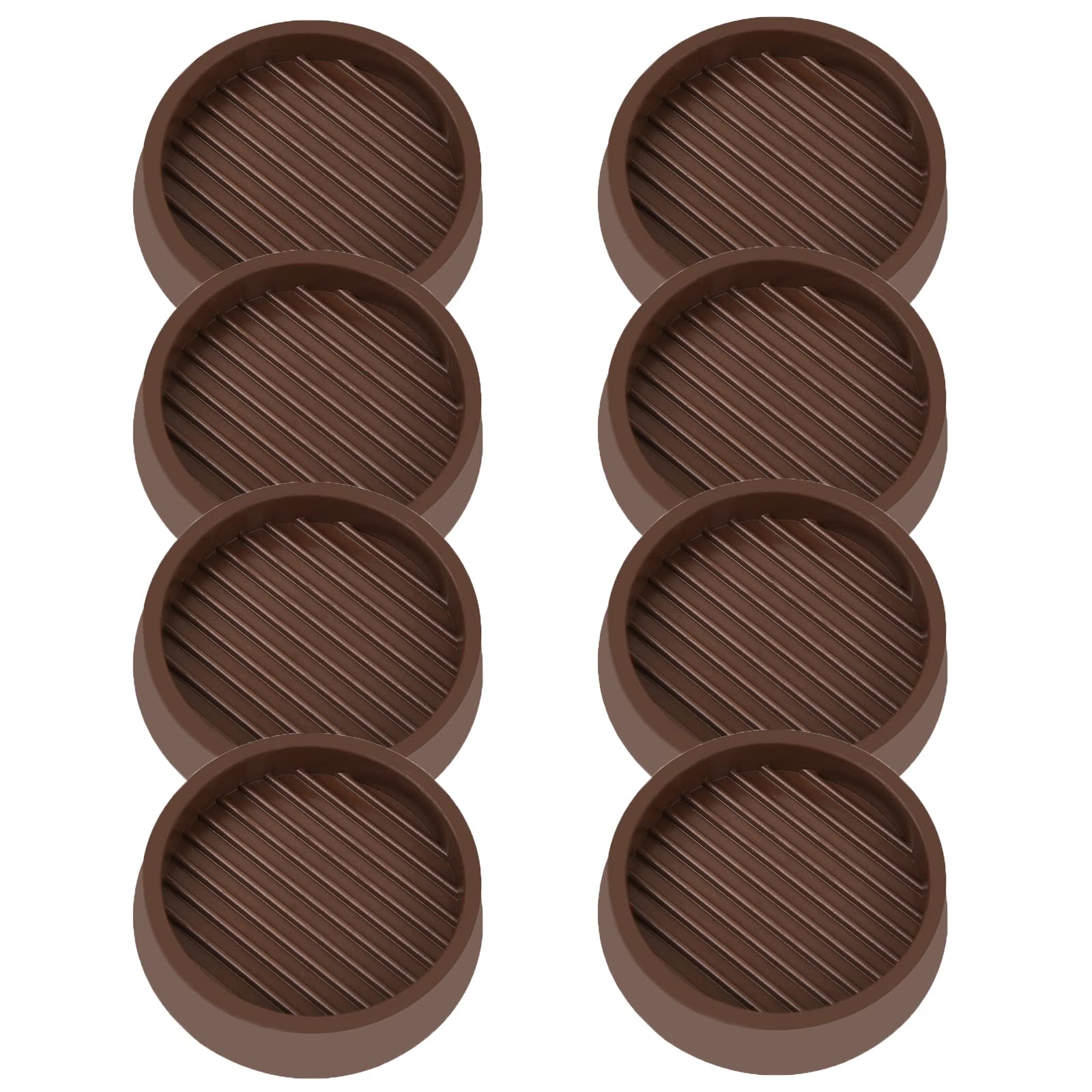 2X2 Round Rubber Caster Cups (4 Count)