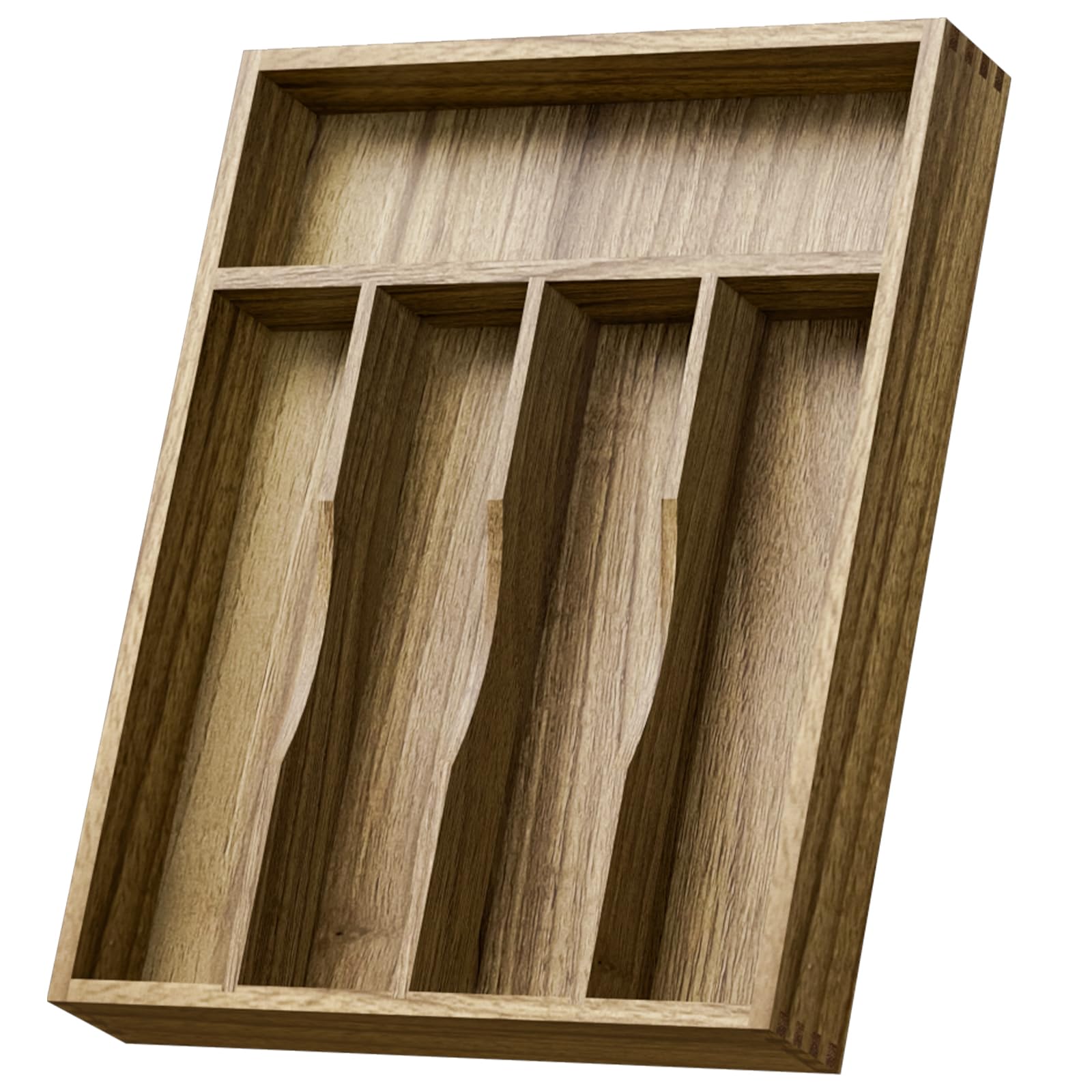 Acacia Wood Silverware Drawer Organizer (24 Ounce)