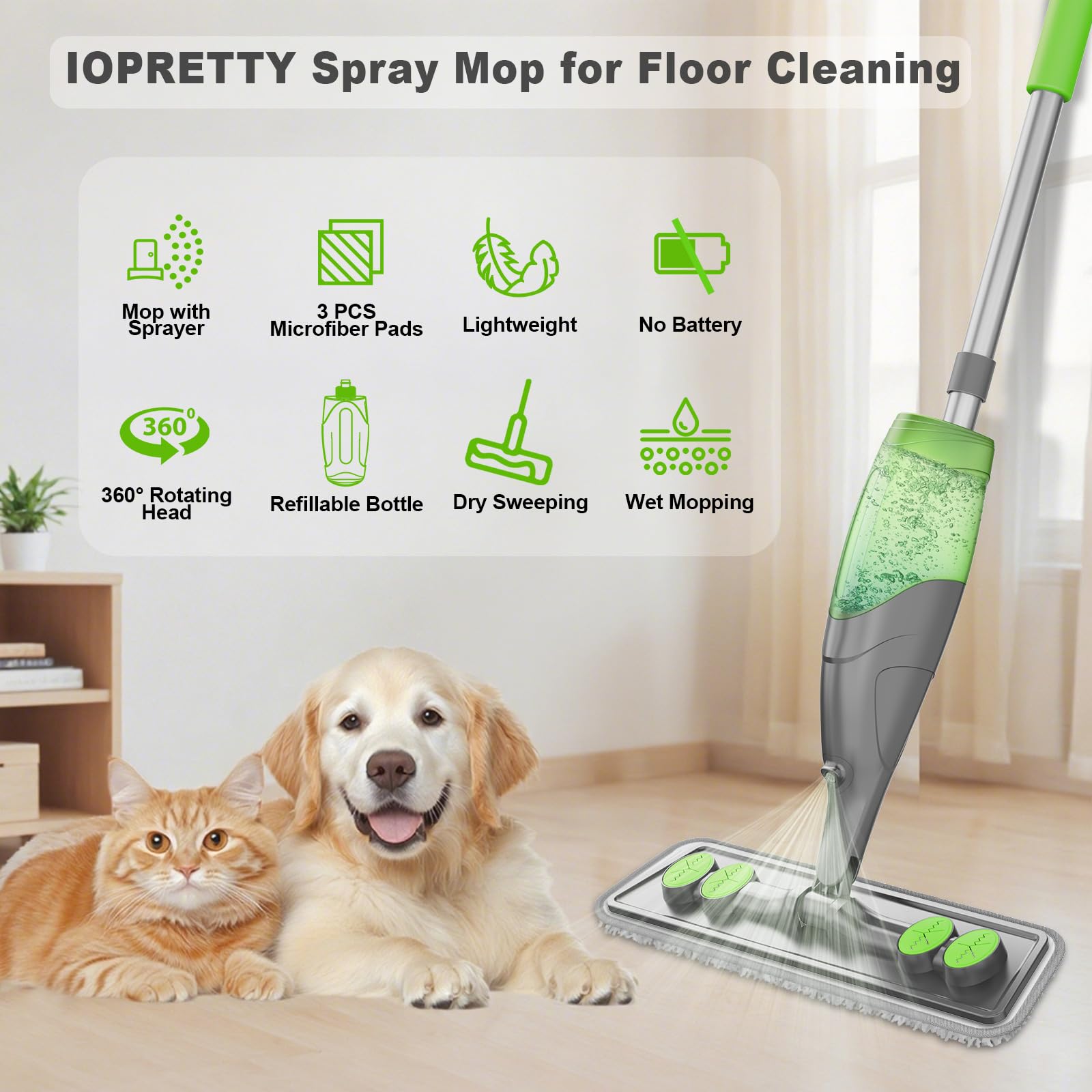 Spray Mop for Floor Cleaning