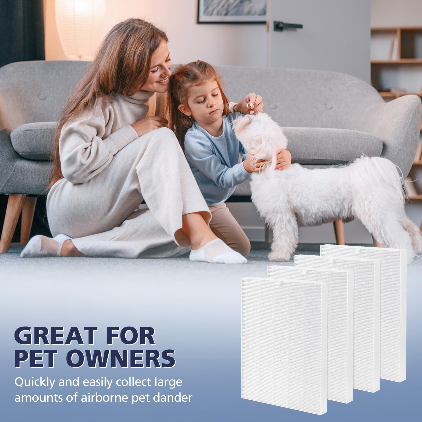 4 Pack C545 Replacement Filter S for Winix C545 Air Purifier (4 Count)