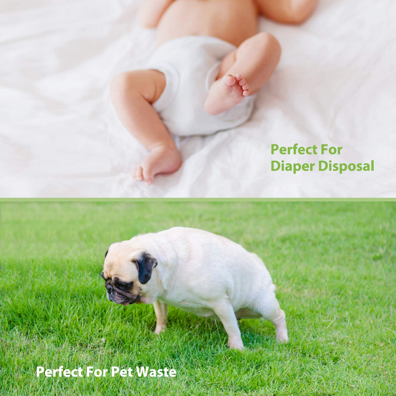 Small Trash Bags 1.2 Gallon 160 Counts Garbage Bags