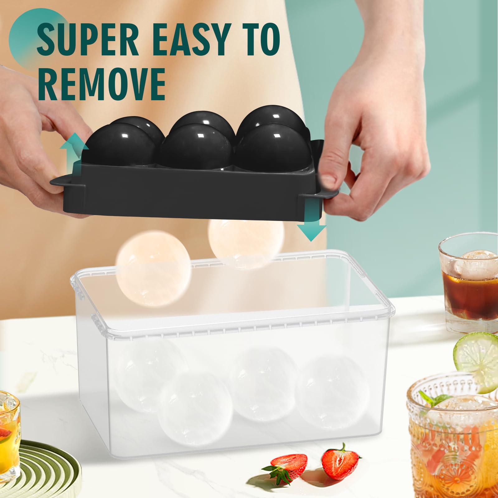1.9 Inch Large Ice Cube Molds (13.92 Ounce)