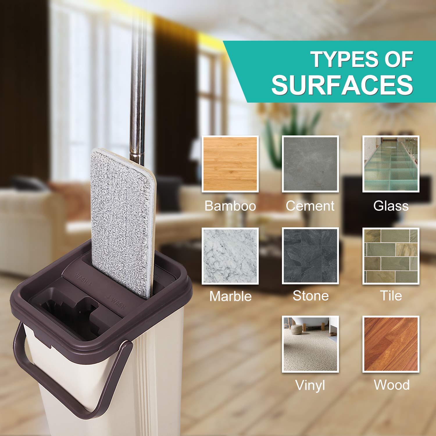 Bulletproof Microfiber Mop Replacement Heads