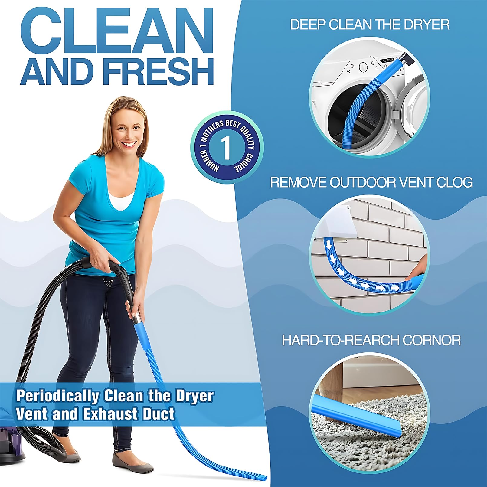 Upgraded Dryer Vent Cleaner (16 Ounce)