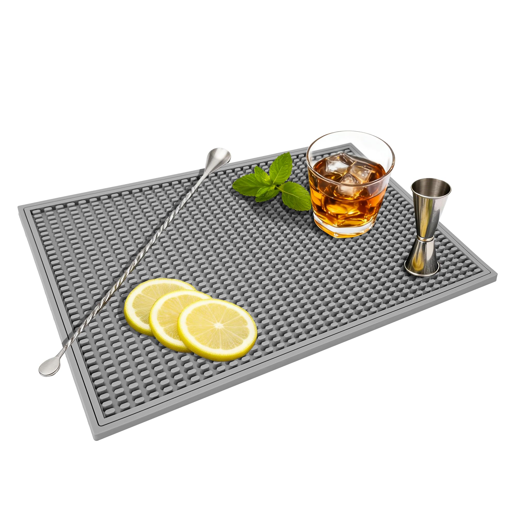 Bar Mat Premium 18"X12" Rubber Bar Mats for Countertop