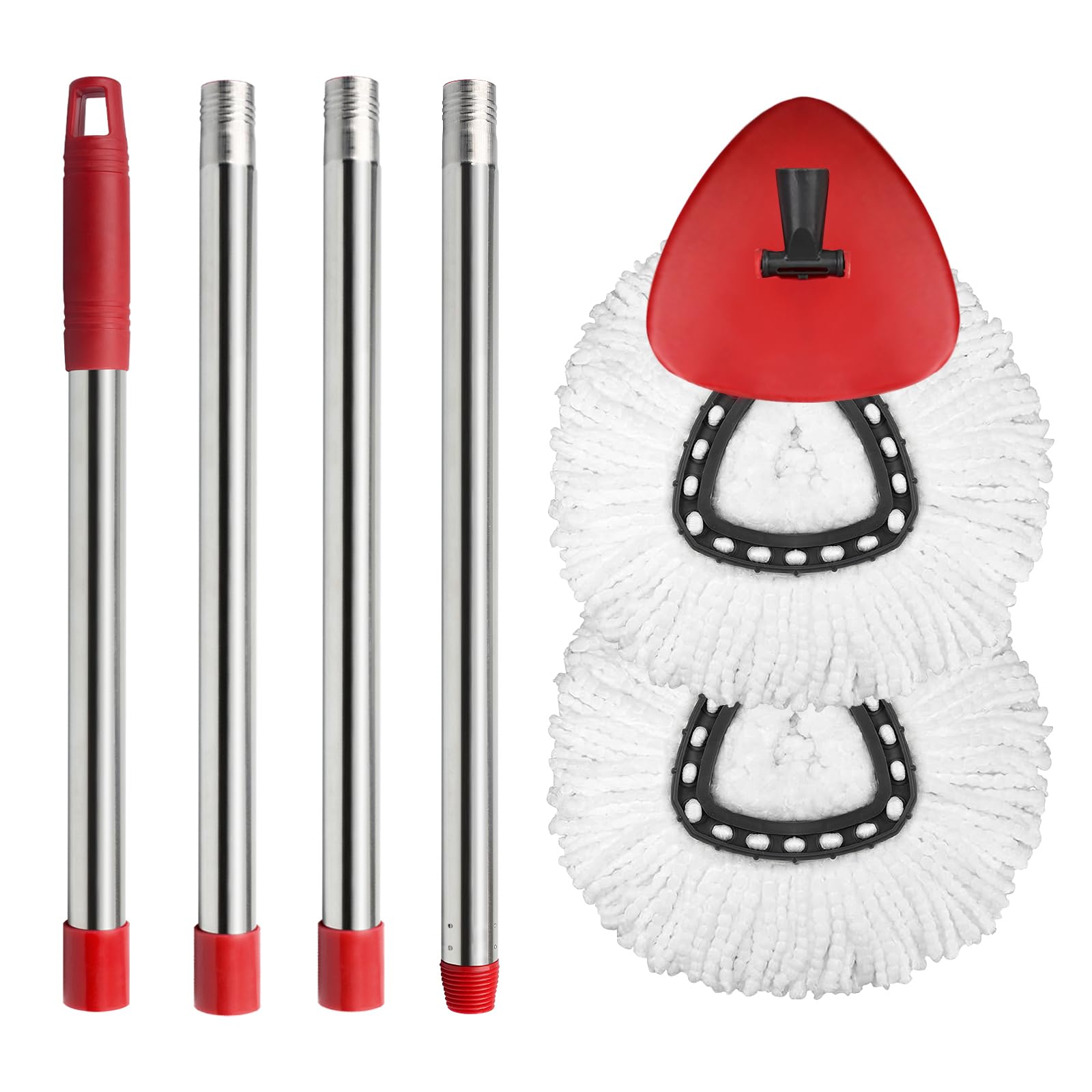 Spin Mop Replacement Set Compatible with OCedar EasyWring 1 (4 Count)