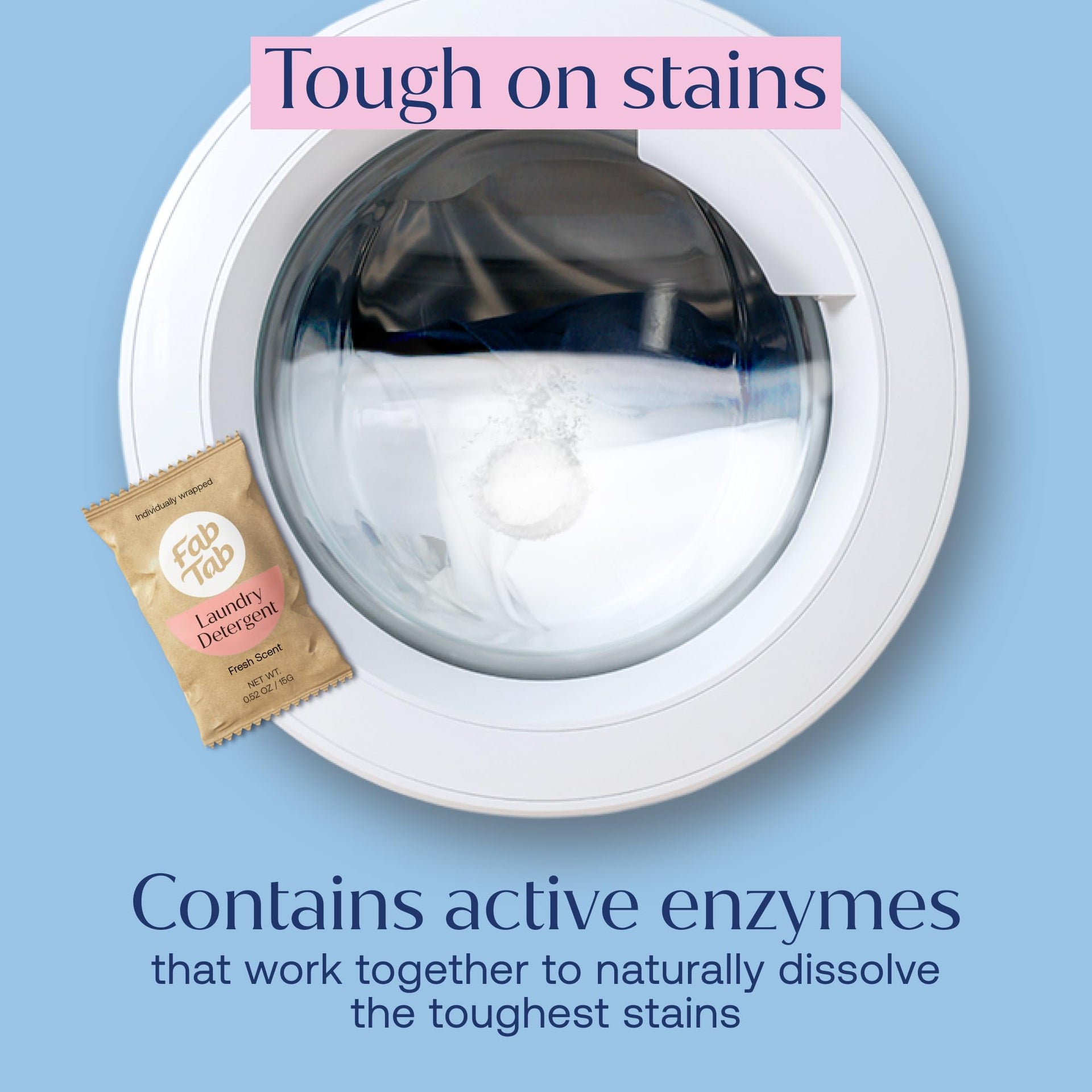 Plastic Free Laundry Detergent Tablets (12 Count)