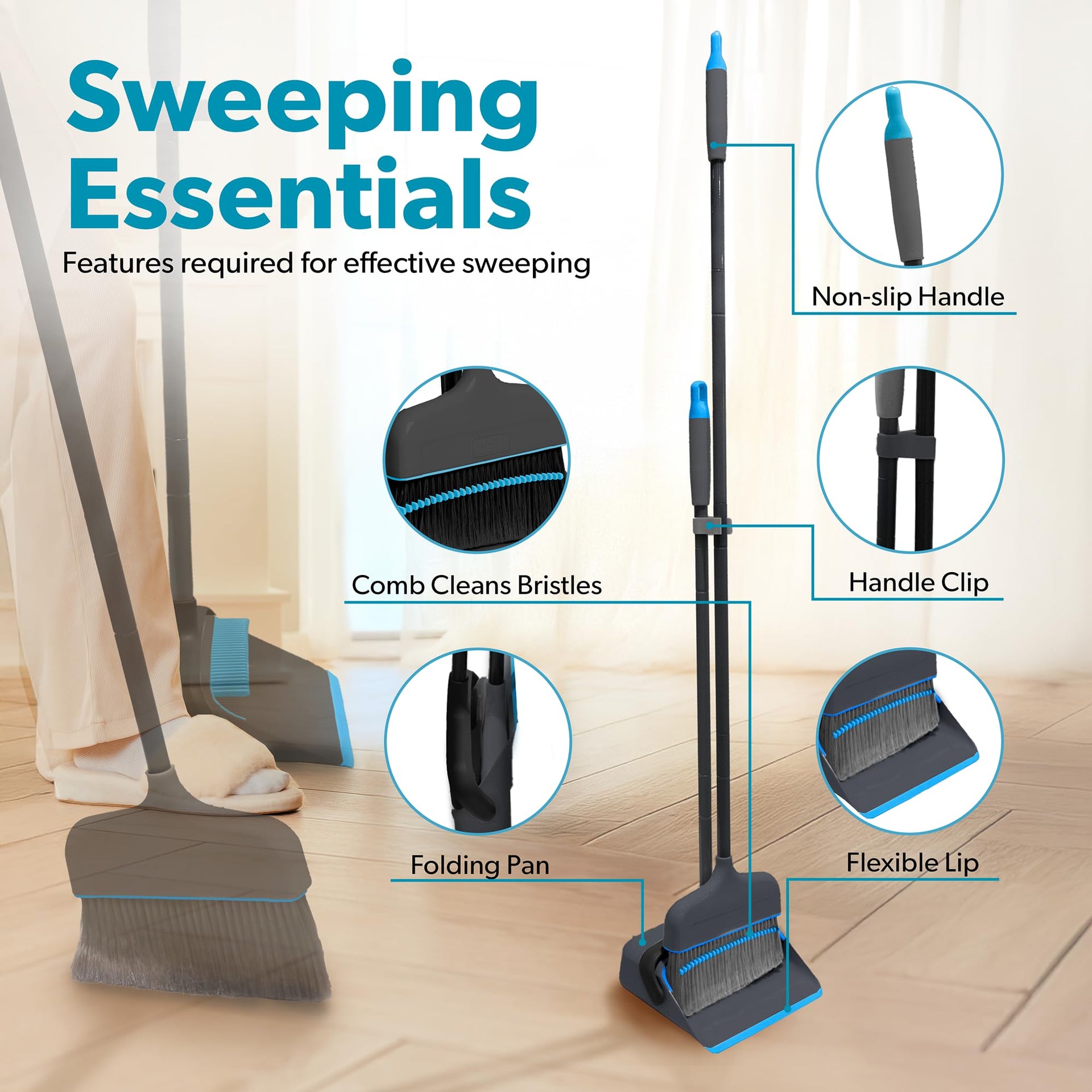 Butler Broom & Dustpan Set