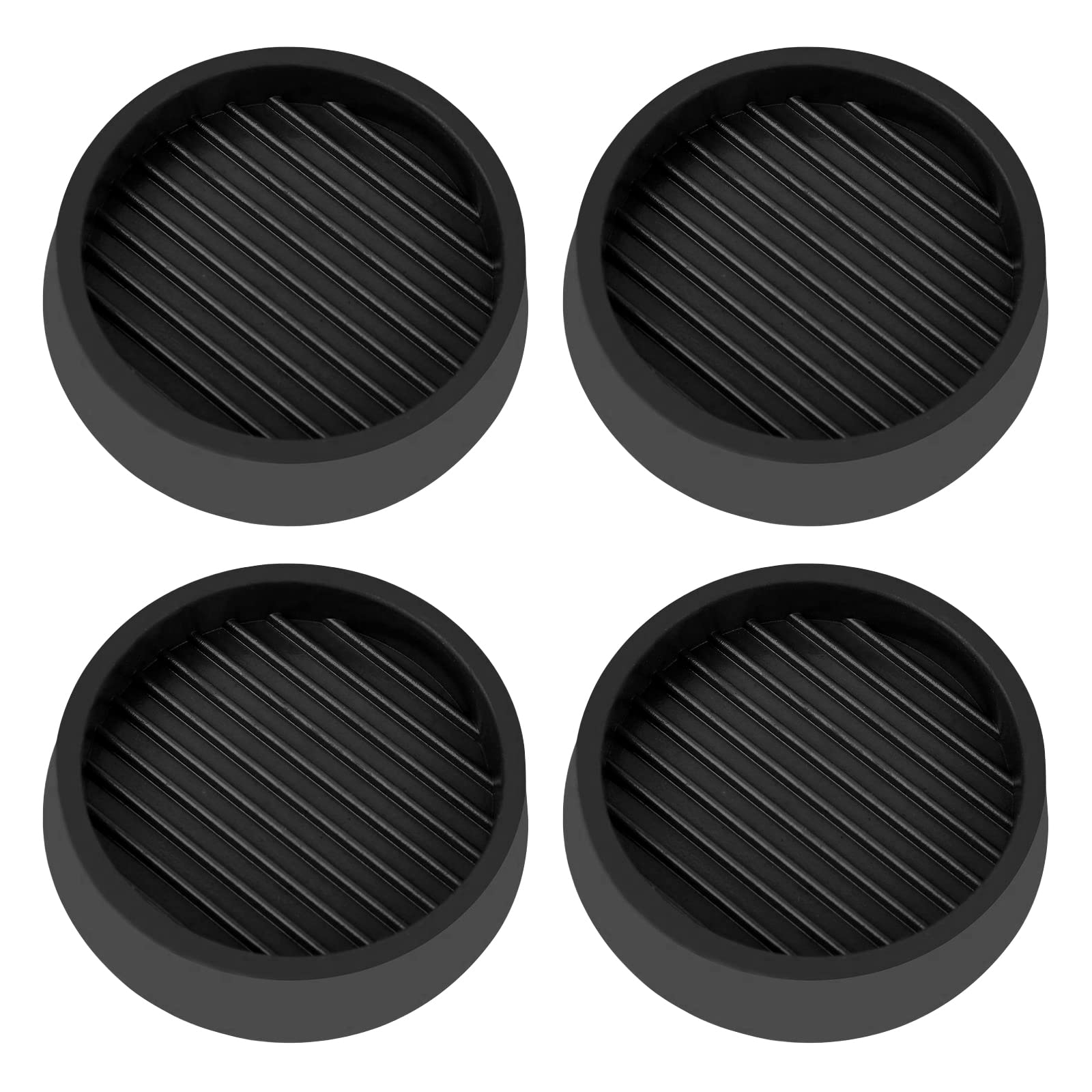 2X2 Round Rubber Caster Cups (4 Count)