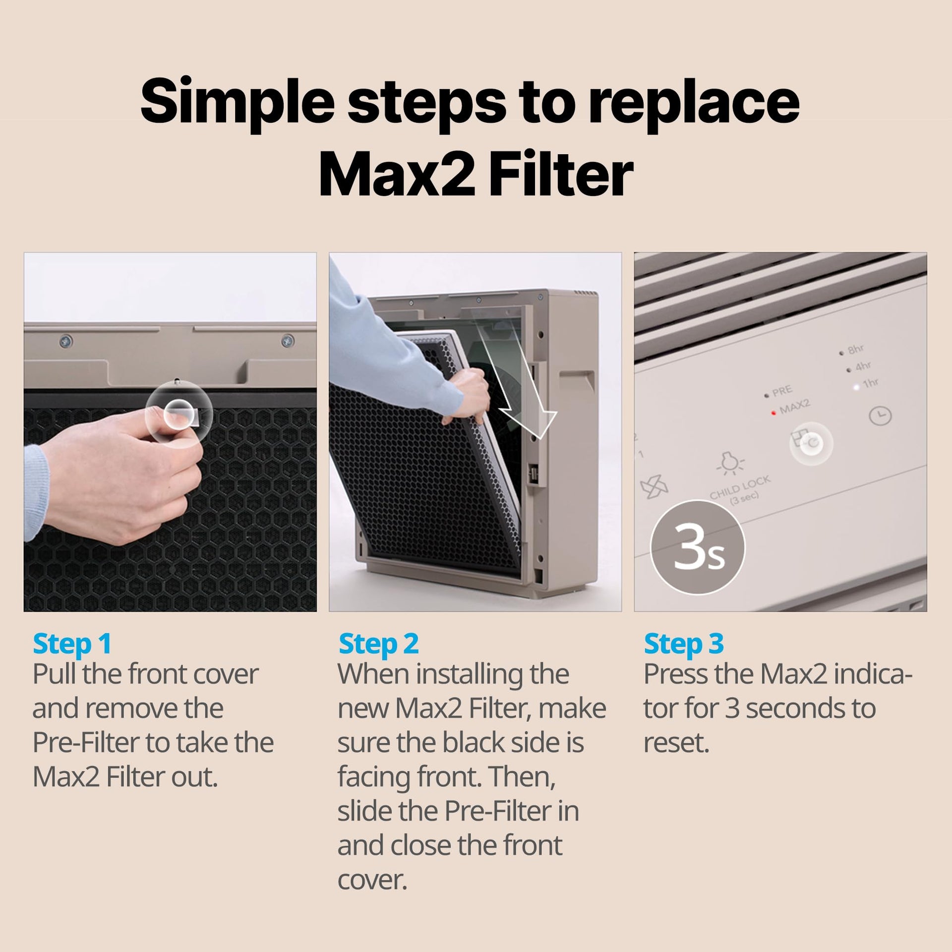 Airmega 250 250S Air Purifier Replacement Filter Set