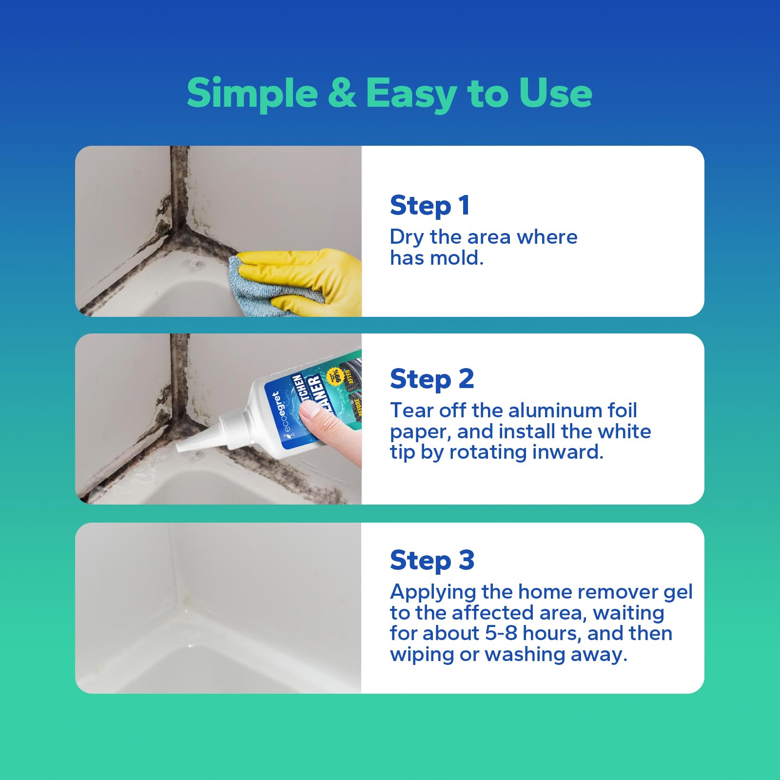 Mold Stain Remover Gel (5 Fl Oz)