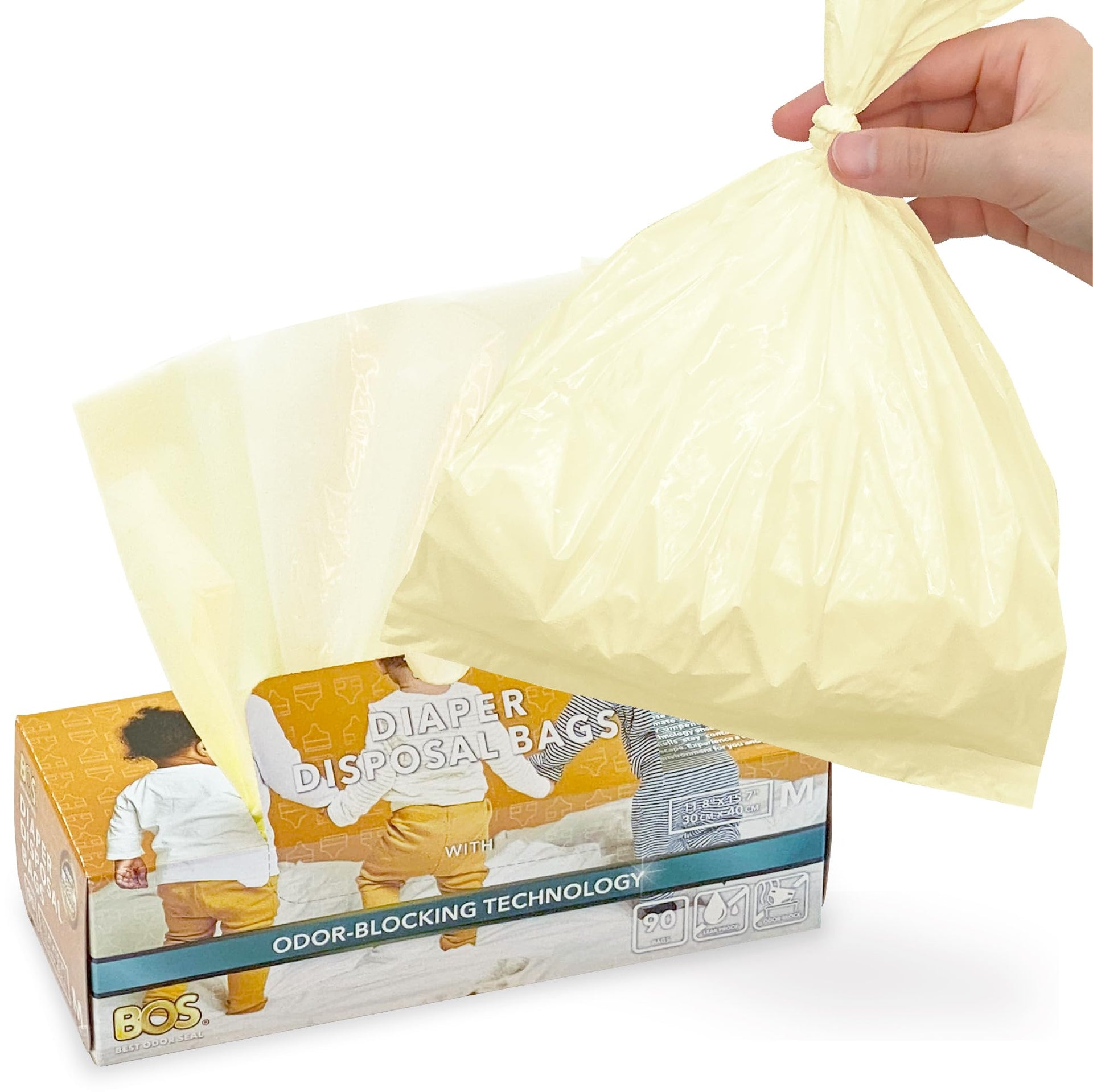 Odor Sealing Dirty Diaper Trash Bags (90 Count)