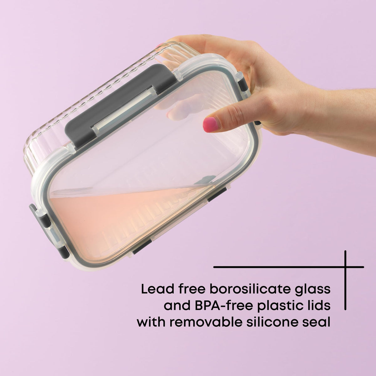 24pc Borosilicate Glass Storage Containers with Lids (24 Count)