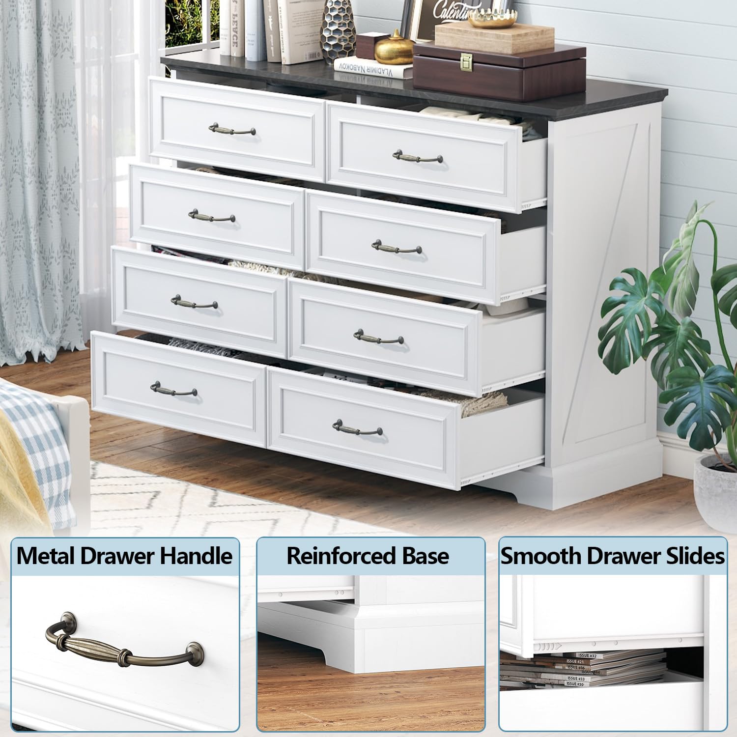 8 Drawer Dresser for Bedroom