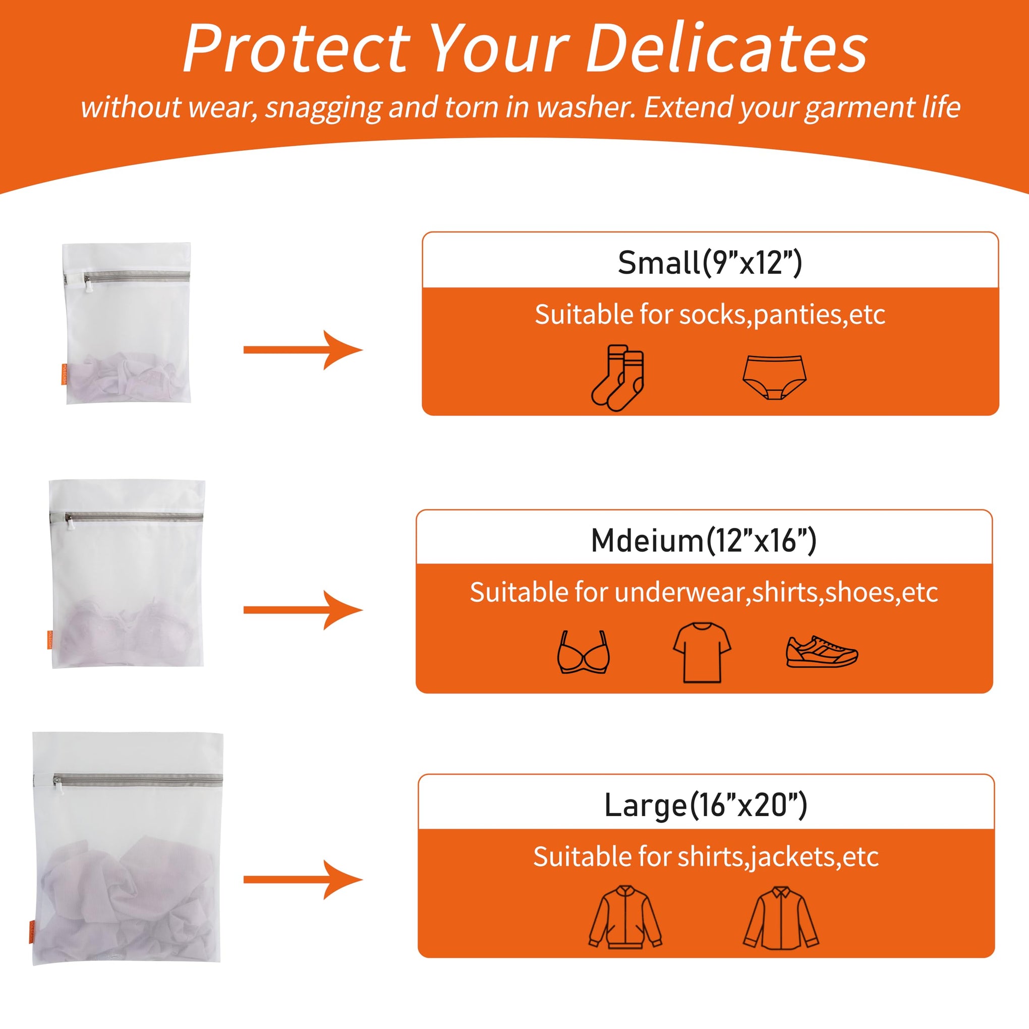 Mesh Laundry Bags 3 Pack (3 Count)