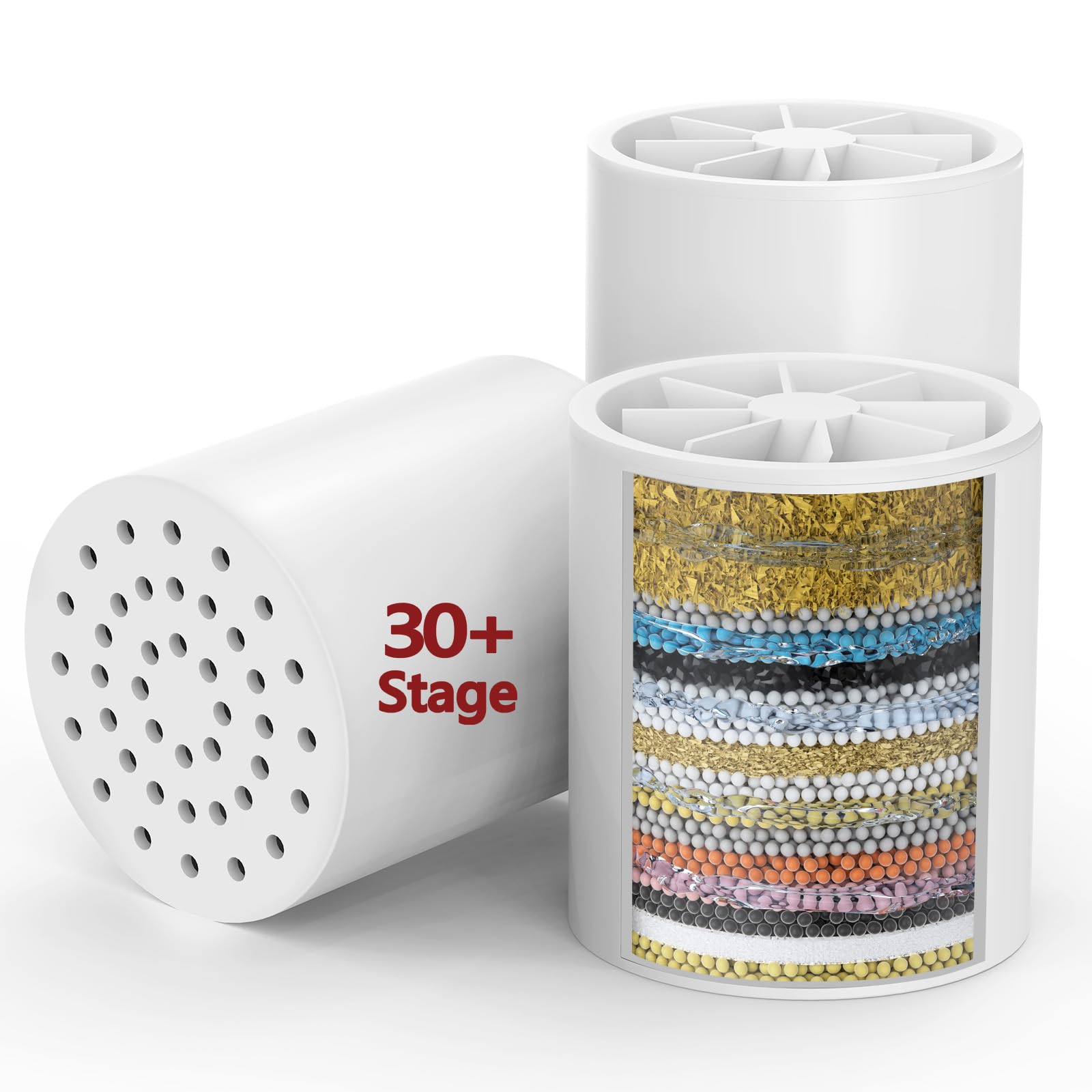 3 Pack 33 Stage Universal Shower Filter Replacement Cartridge (3 Count)