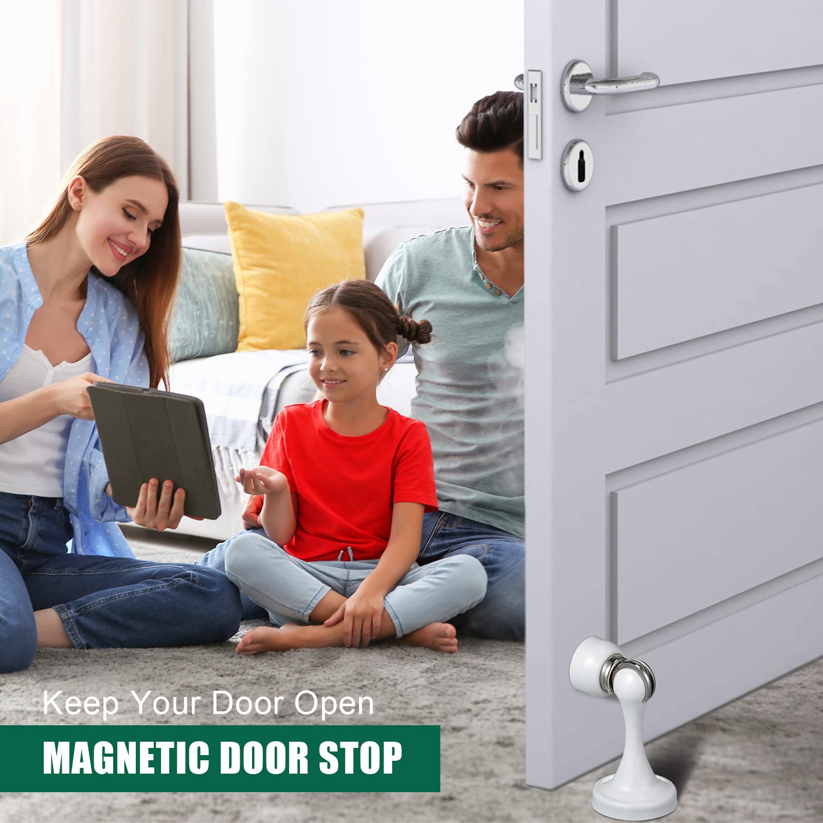 8 Pcs Magnetic Door Stopper
