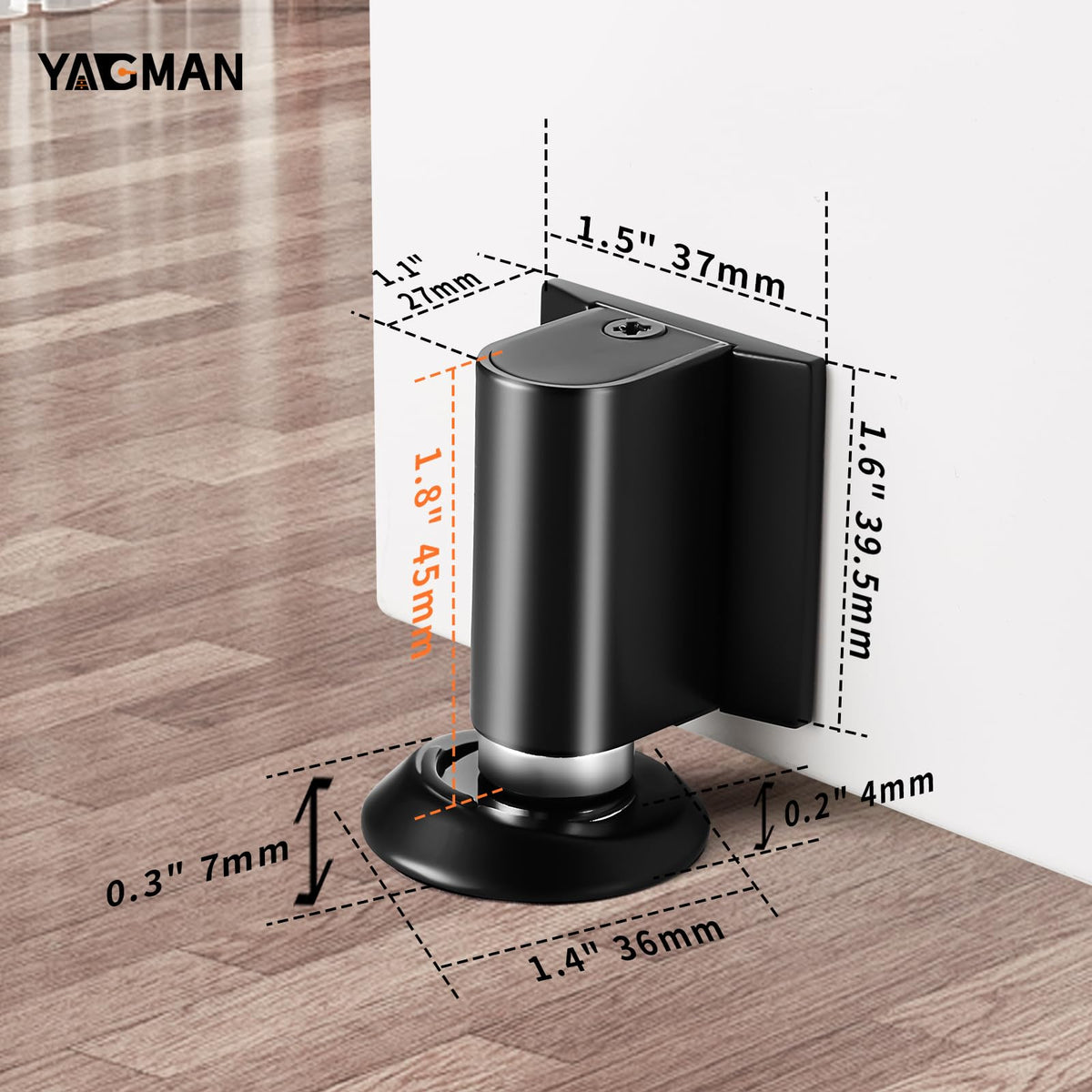 Magnetic Door Stopper Floor Mount
