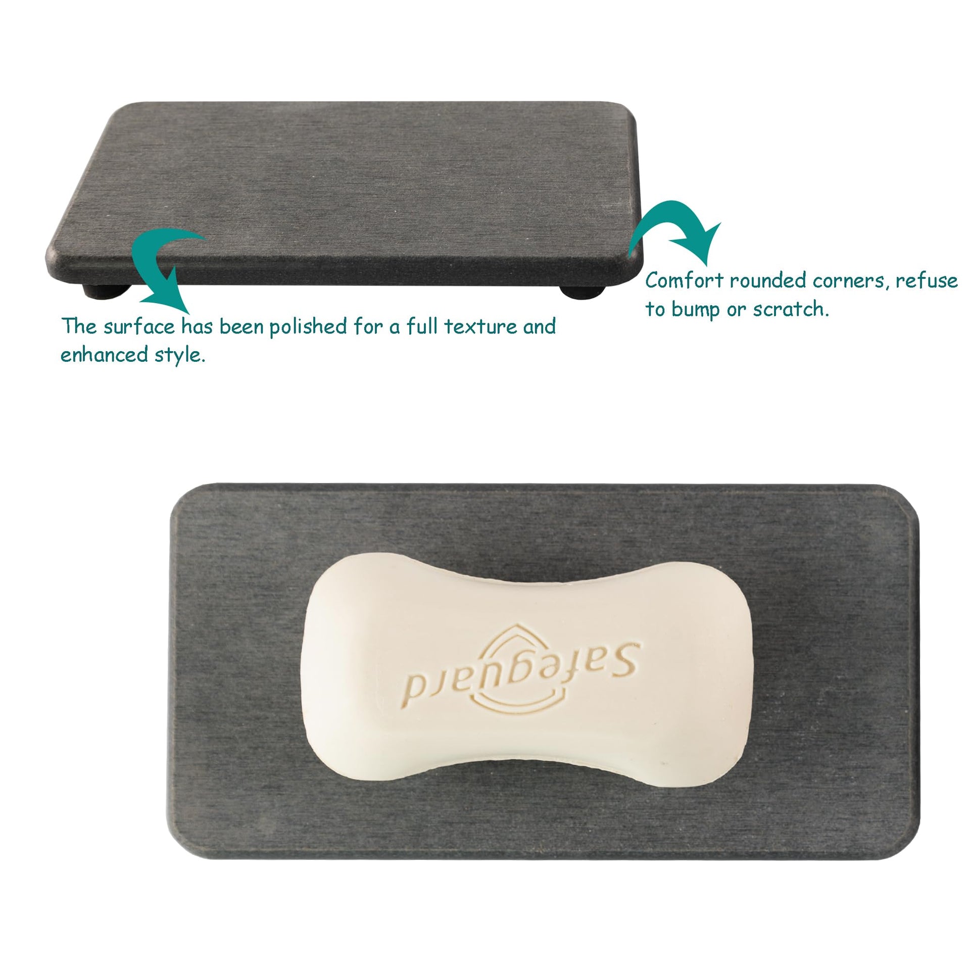 2 Pcs Sink Stone Soap Trays (2 Count)