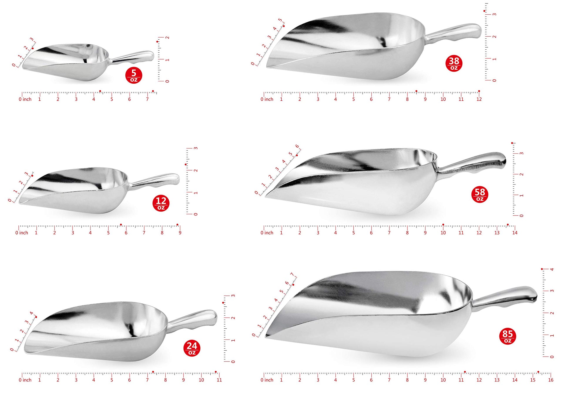 New Star 34585 Cast Aluminum Utility Scoop