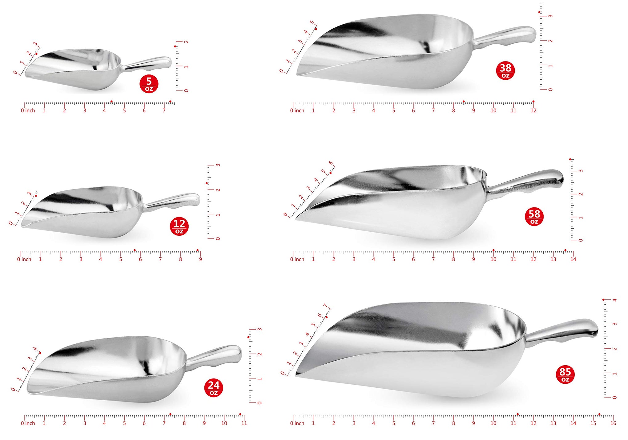 New Star 34585 Cast Aluminum Utility Scoop