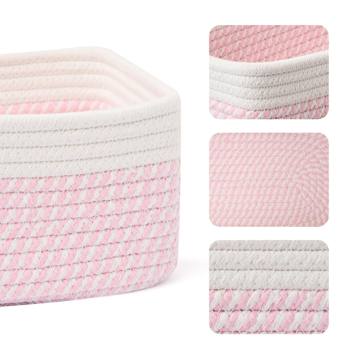 Small Storage Baskets for Organizing (4 Count)