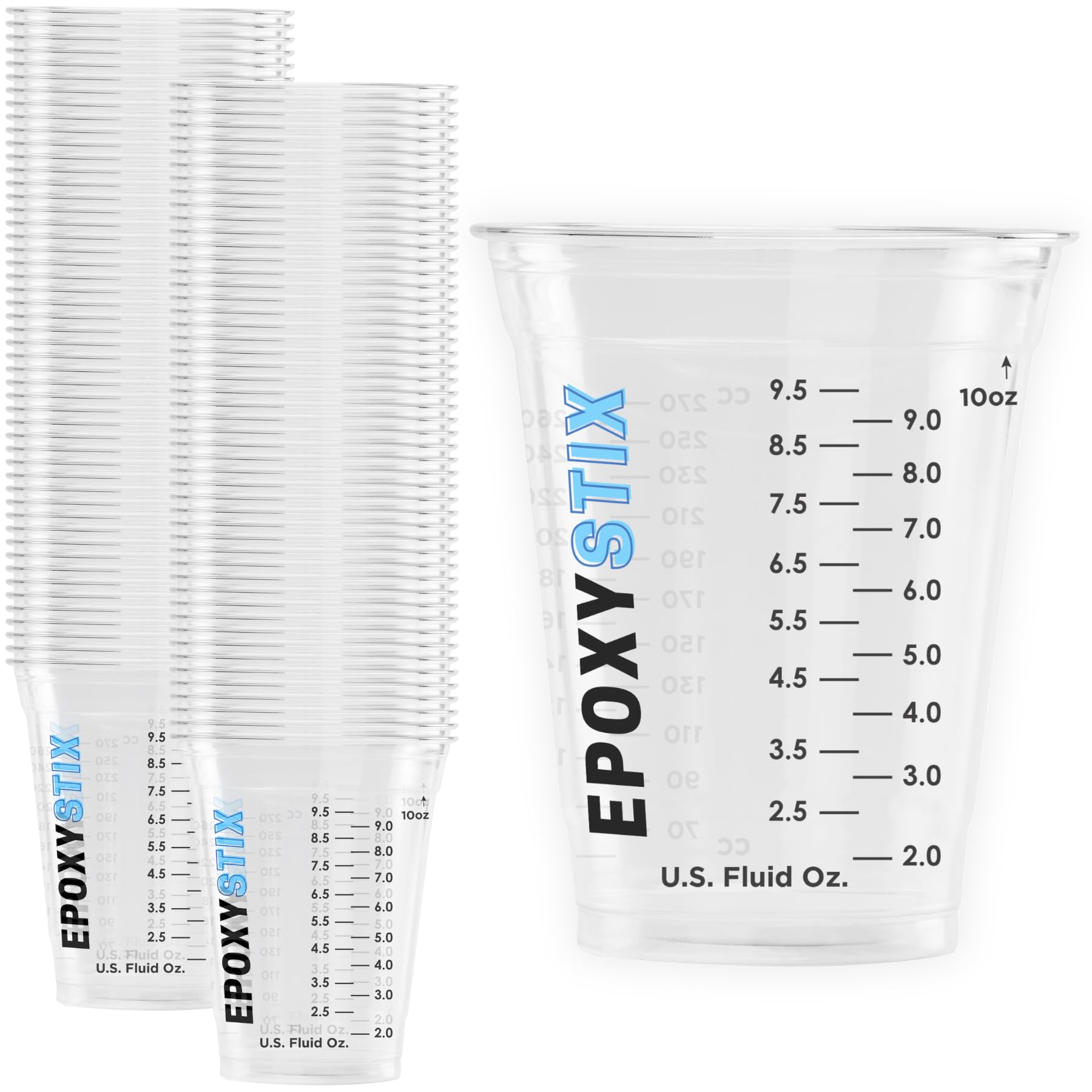 50 Pack] NEW SIZE 12oz Graduated Mixing Cups