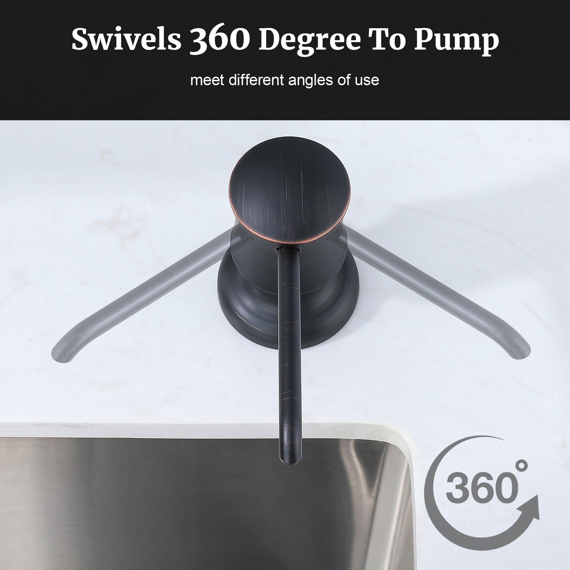 Sink Soap Dispenser with 40" Tube Kit