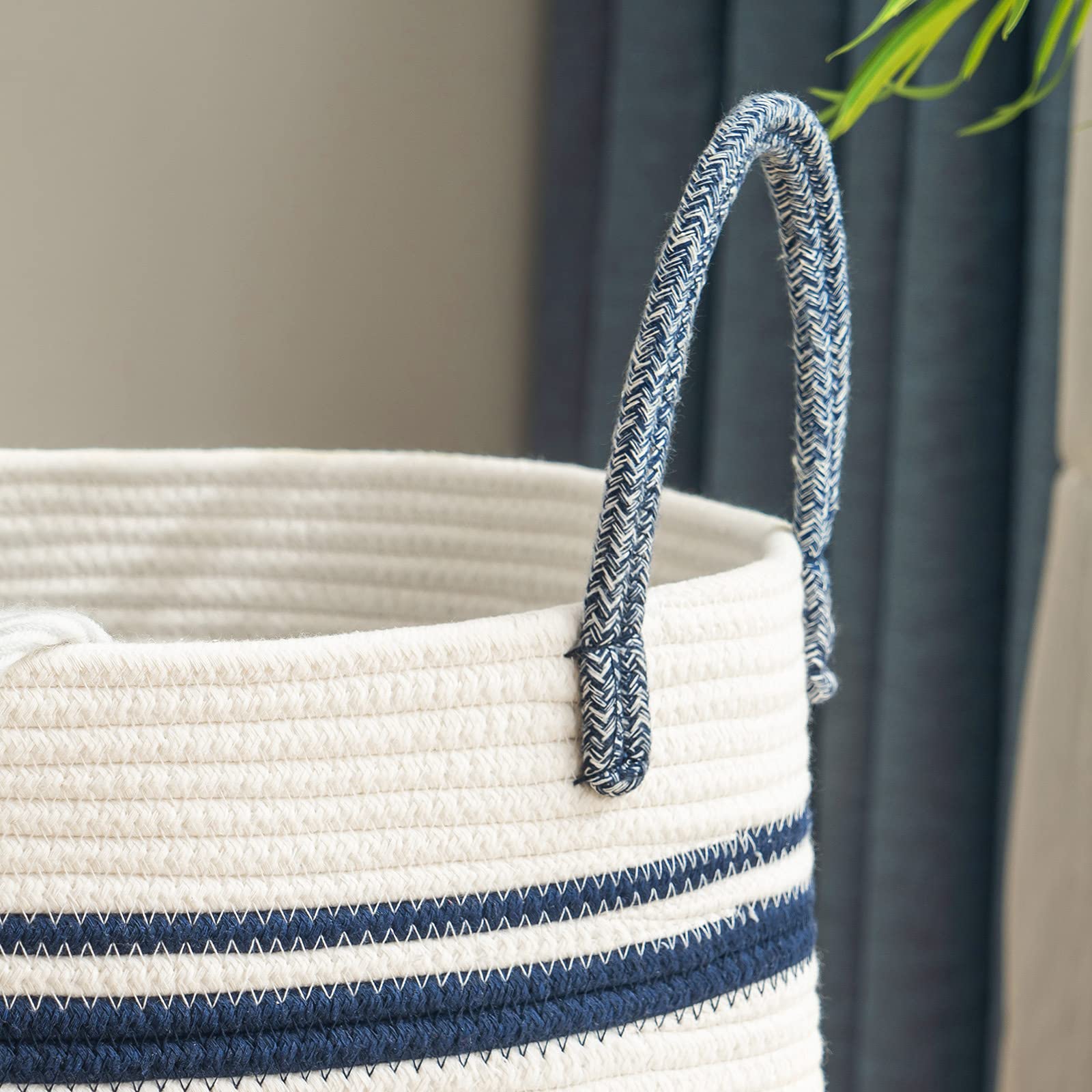 Woven Rope Laundry Hamper Basket by YOUDENOVA - ModHome Supplies