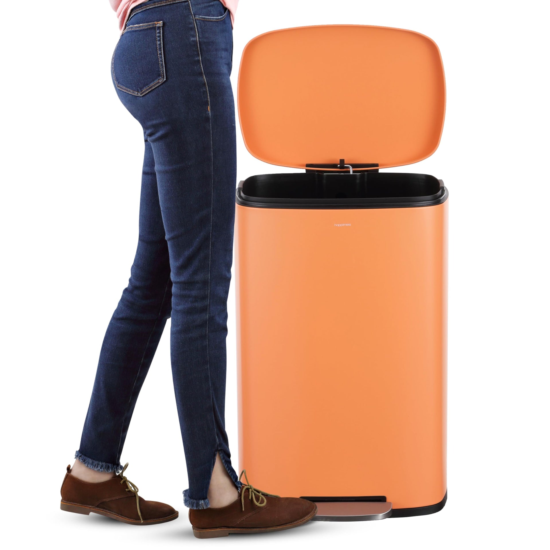 Connor 2 Piece Iron Trash Can (2 Count)
