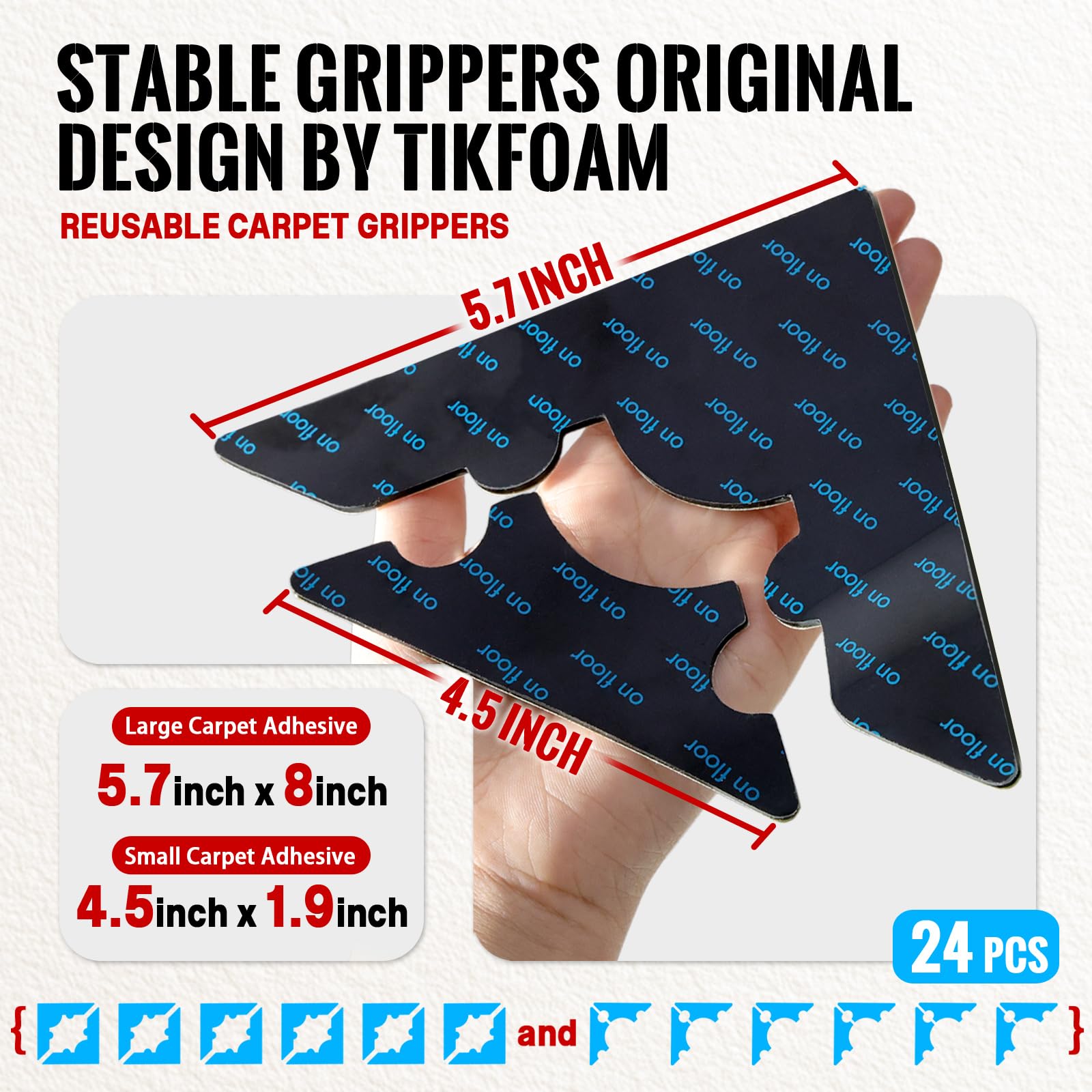 Reusable Rug Tape Non Slip Gripper