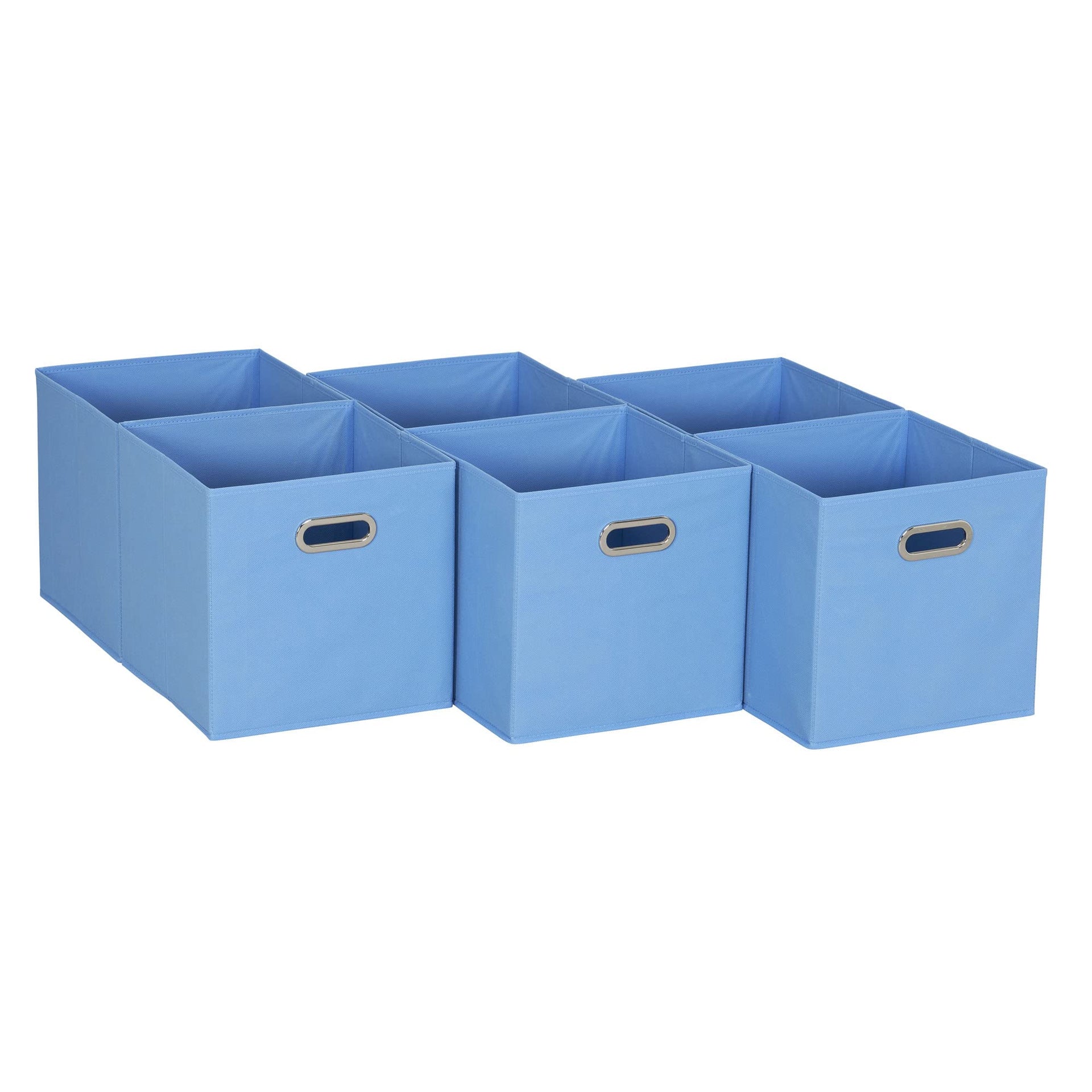 6 ct Open Fabric Cube Storage Bins