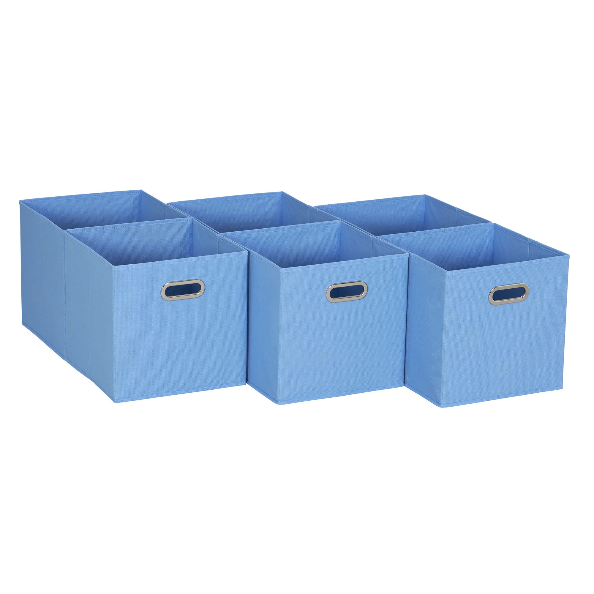 6 ct Open Fabric Cube Storage Bins