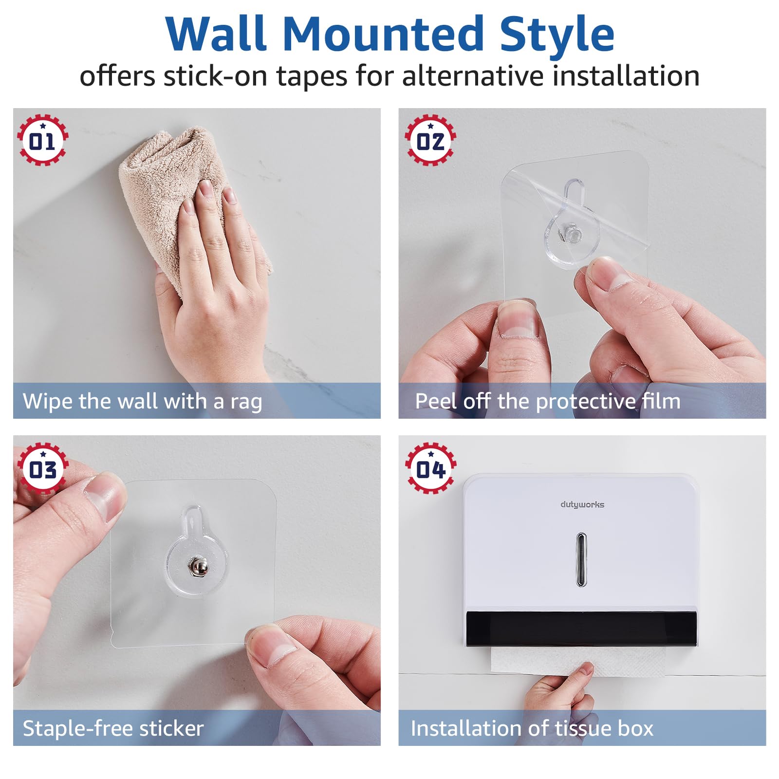 Paper Towel Dispenser Wall Mount (200 Count)