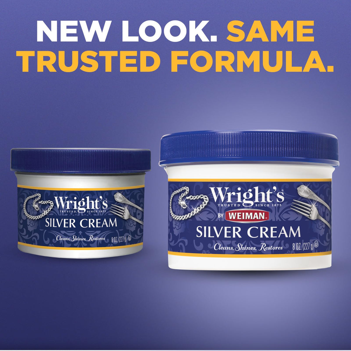 by Weiman Silver Cleaner and Polish Cream with Polishing Cloth (8 Ounce)