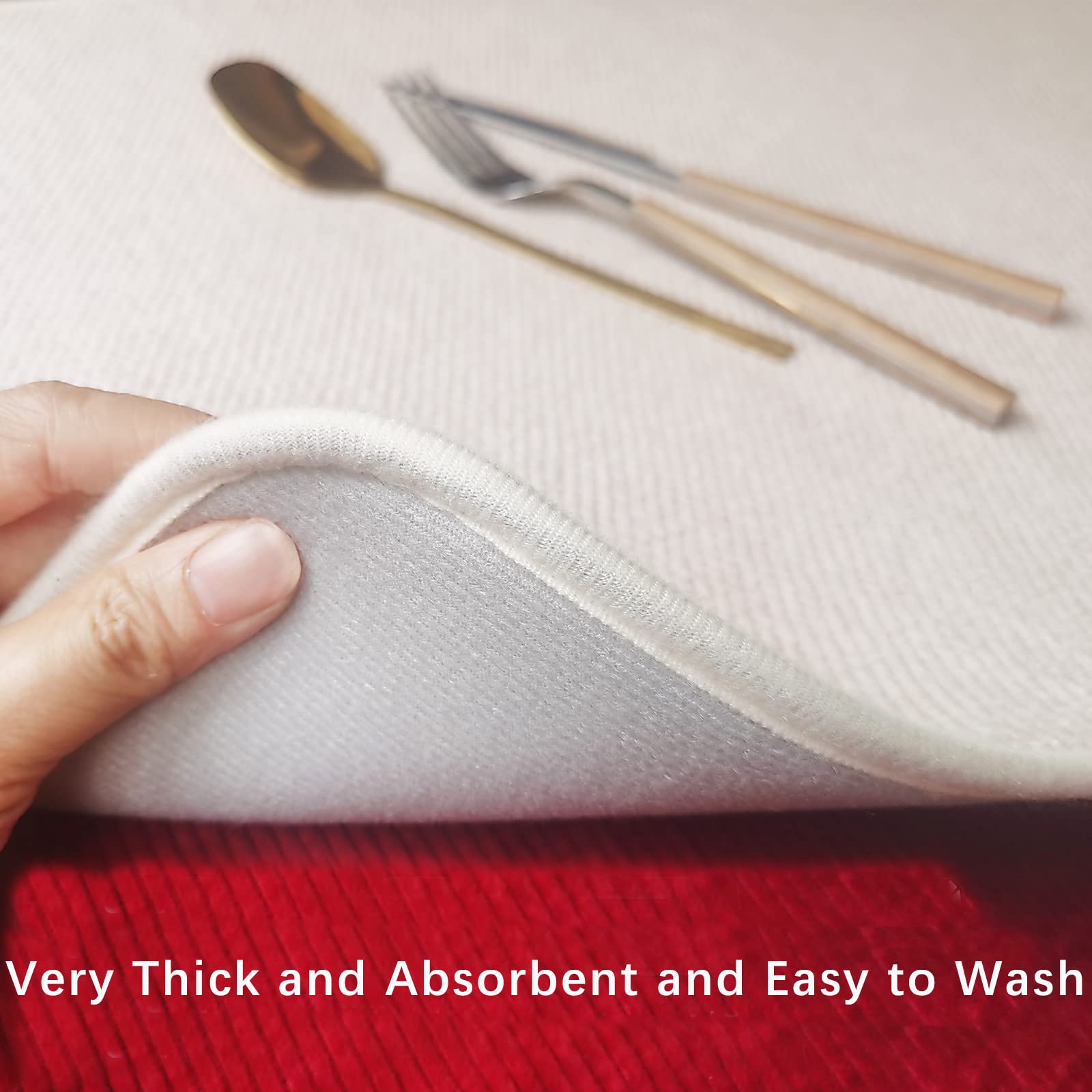 Dish Drying Mats for Kitchen Counter 2Pcs (2 Count)