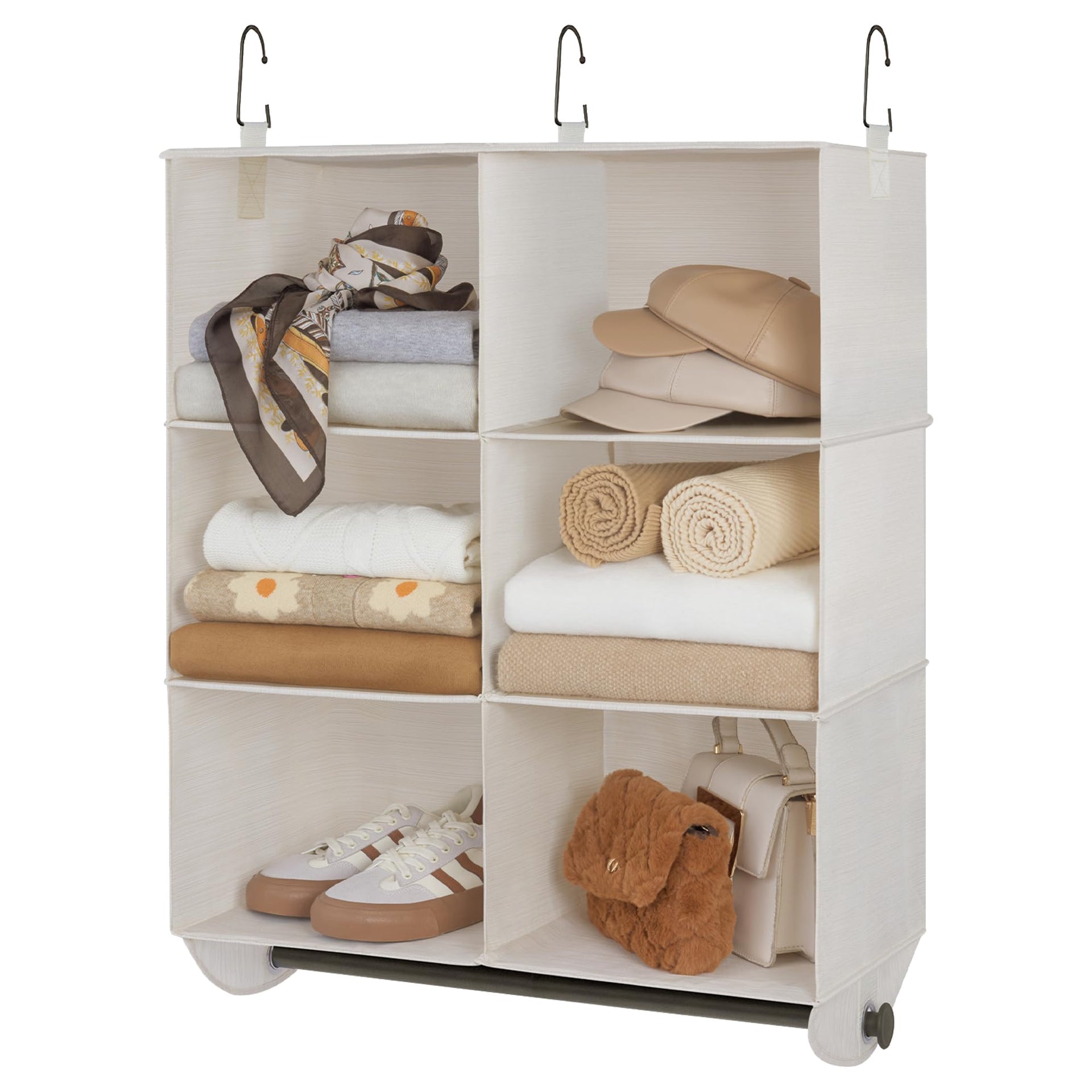 Hanging Closet Organizer with Rod
