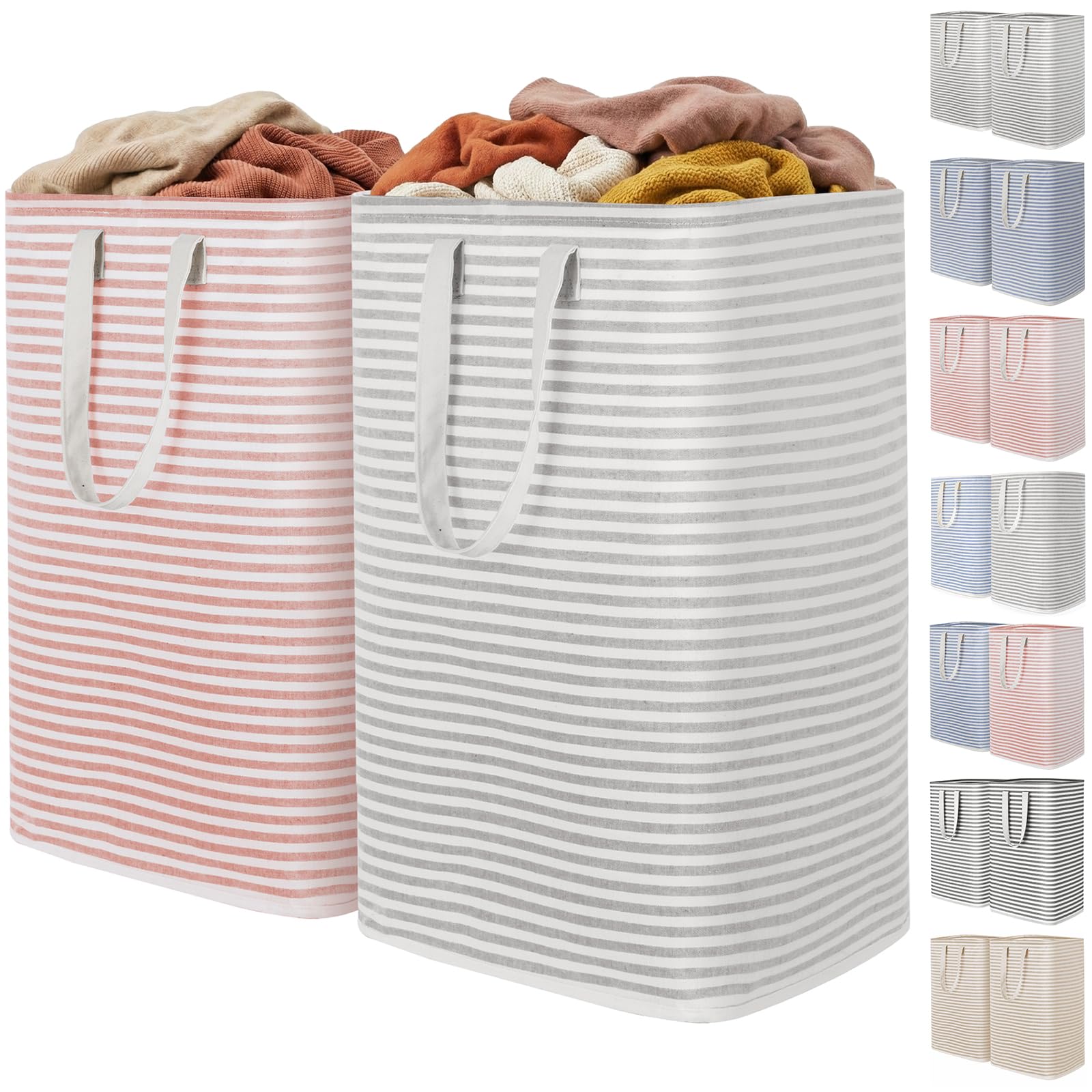 2 Pack Laundry Basket 80L Each (2 Count)