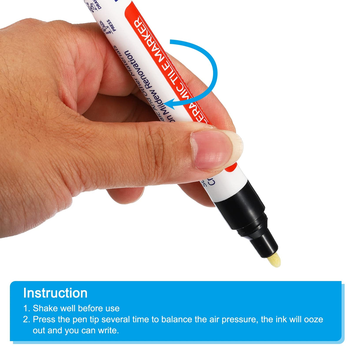 Grout Pen 4 Pack Black Tile Marker Waterproof Grout Sealer Pen Tile Repair Pens Paint Pens for Wall Floor Bathroom Kitchen Refresh (4 Count)