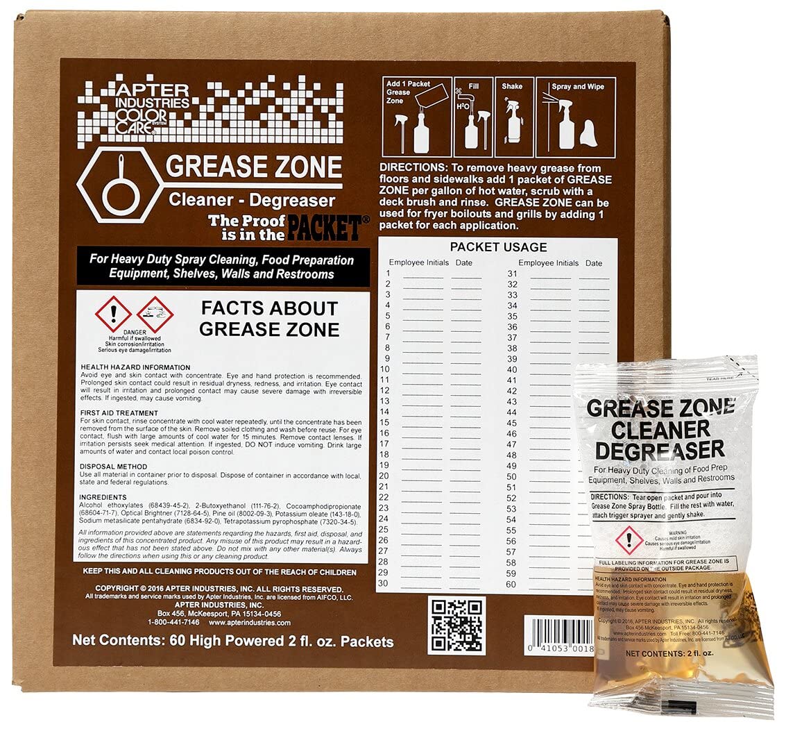 Grease Zone Food Safe Cleaner and Degreaser (120 Fl Oz)