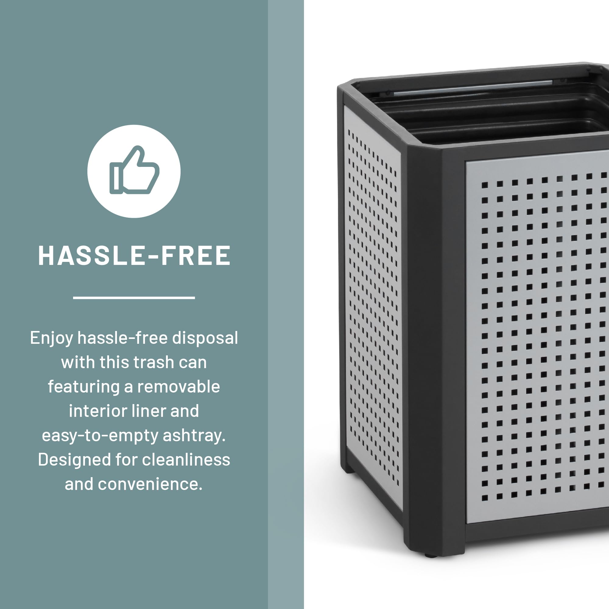 Evos Steel Trash Can