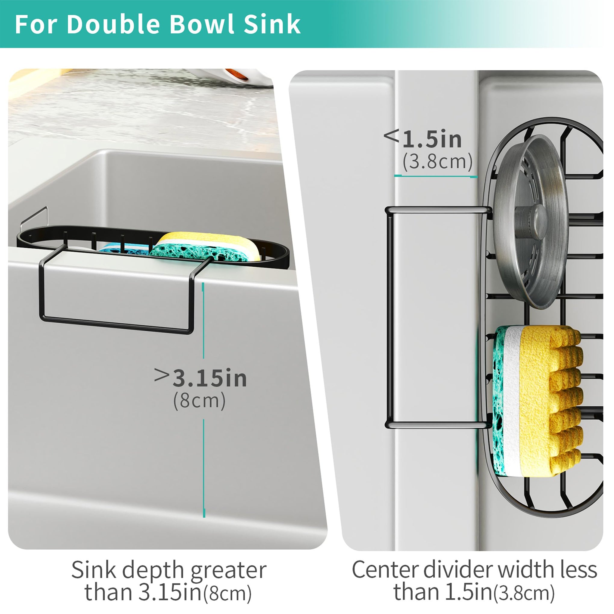 Sponge Holder for Kitchen Sink
