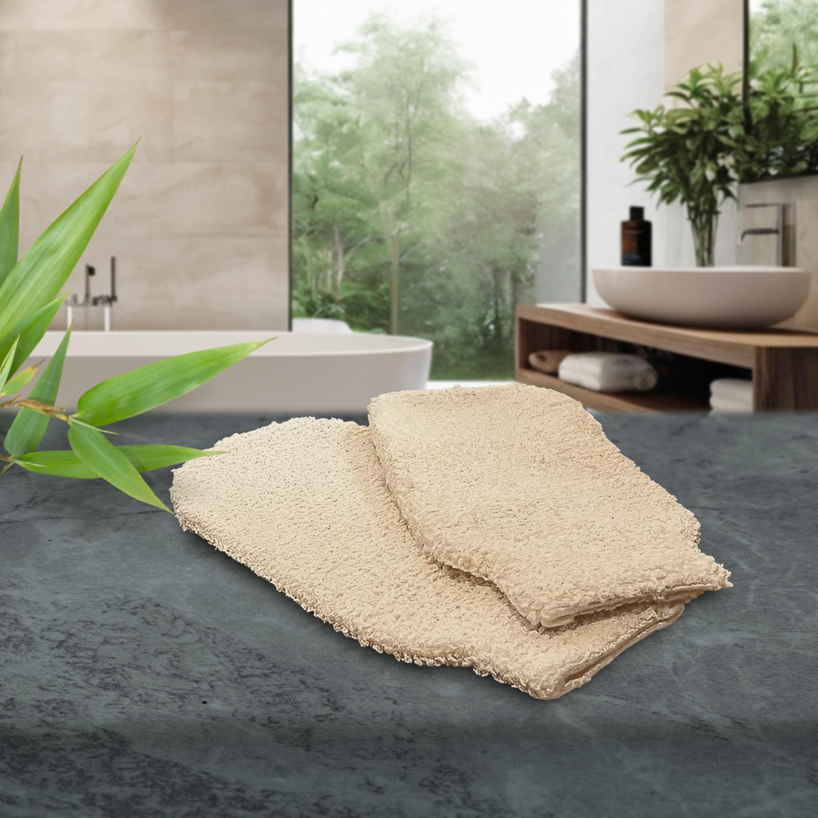Natural Shower Mitts (2 Count)